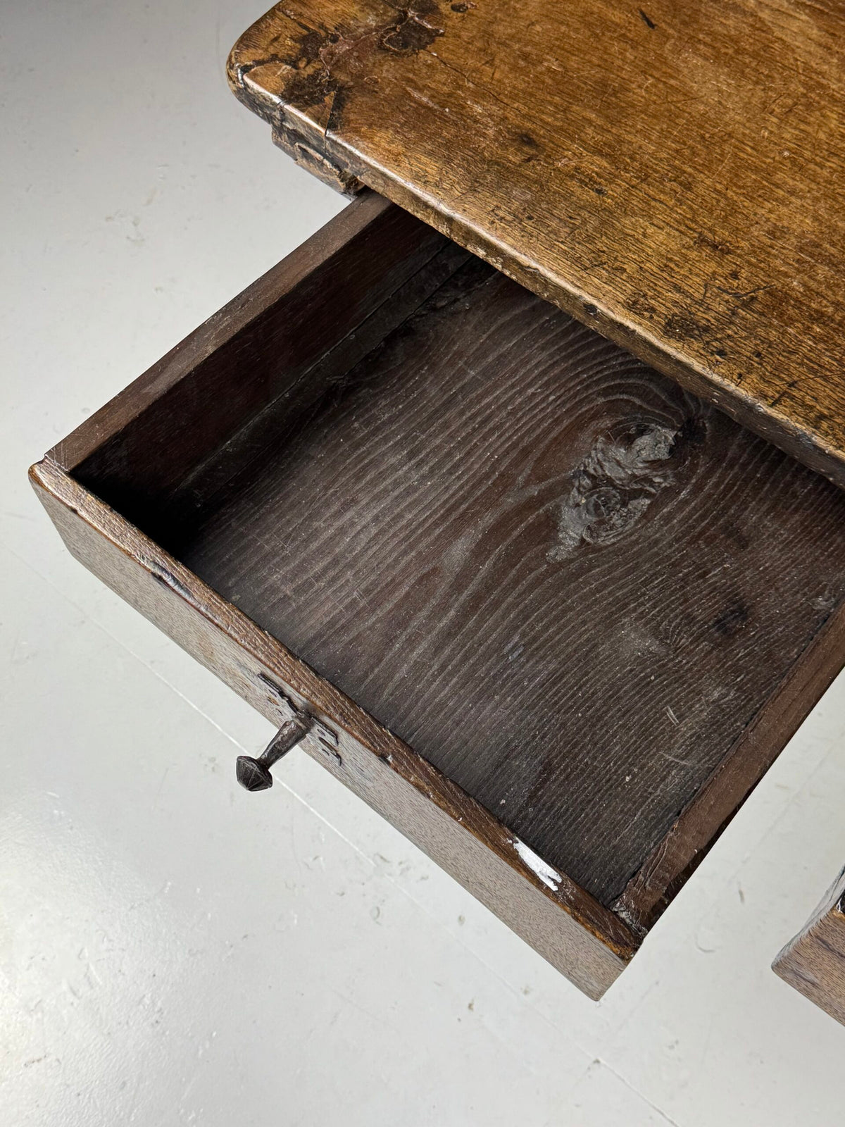 Spanish Walnut Table with Three Drawers, 18th Century, photo 15