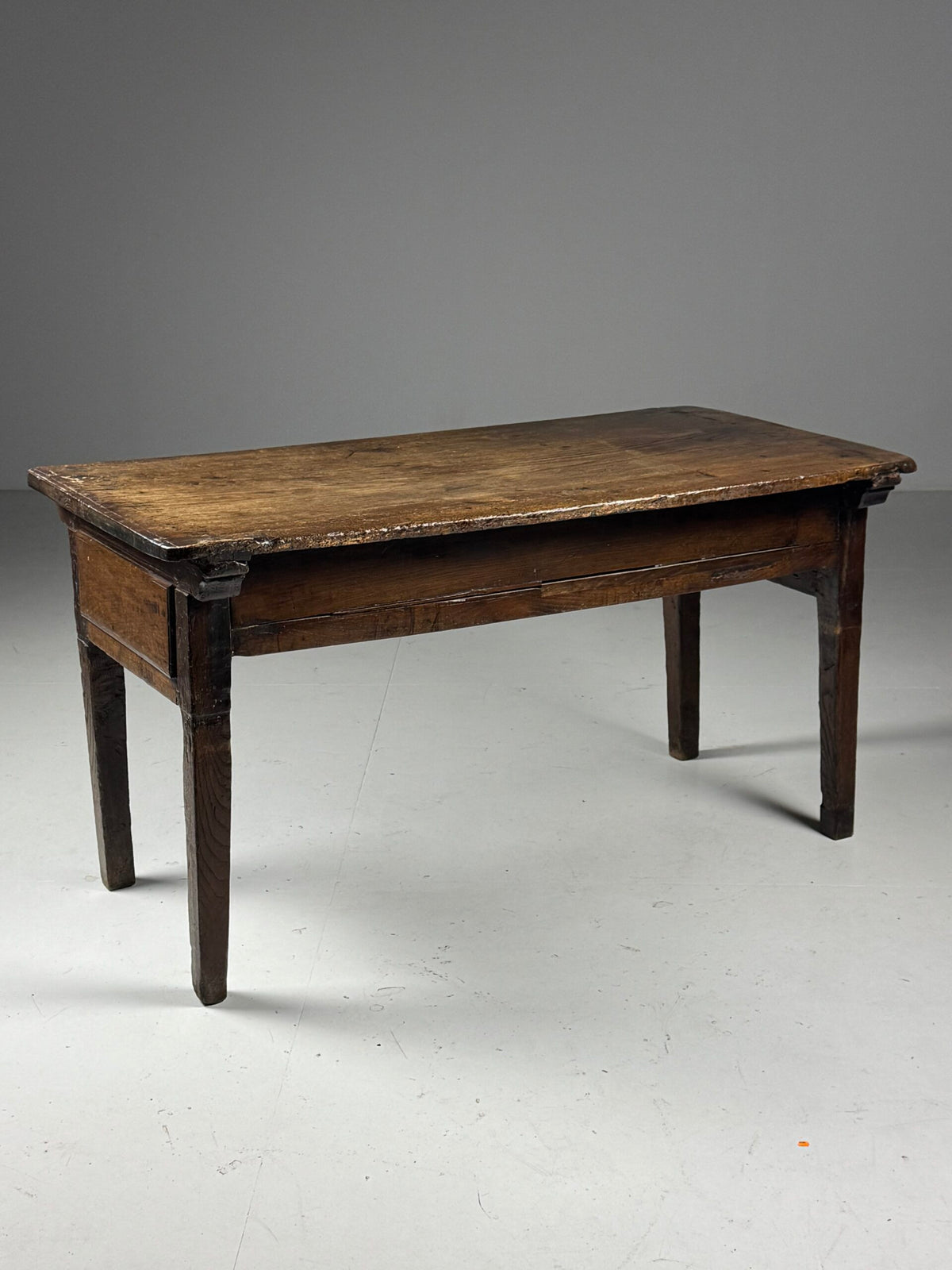 Spanish Walnut Table with Three Drawers, 18th Century, photo 2