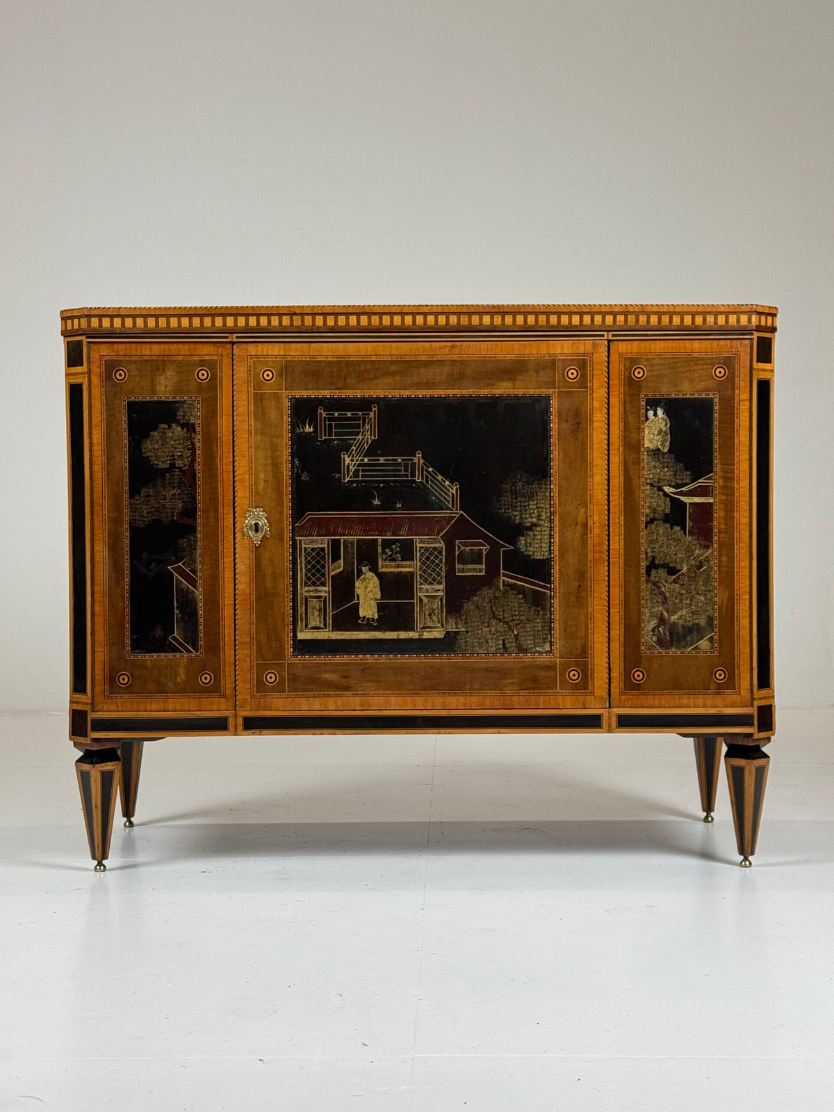 Dutch Louis XVI Fold-Over Buffet, circa 1790 to 1800, photo 32