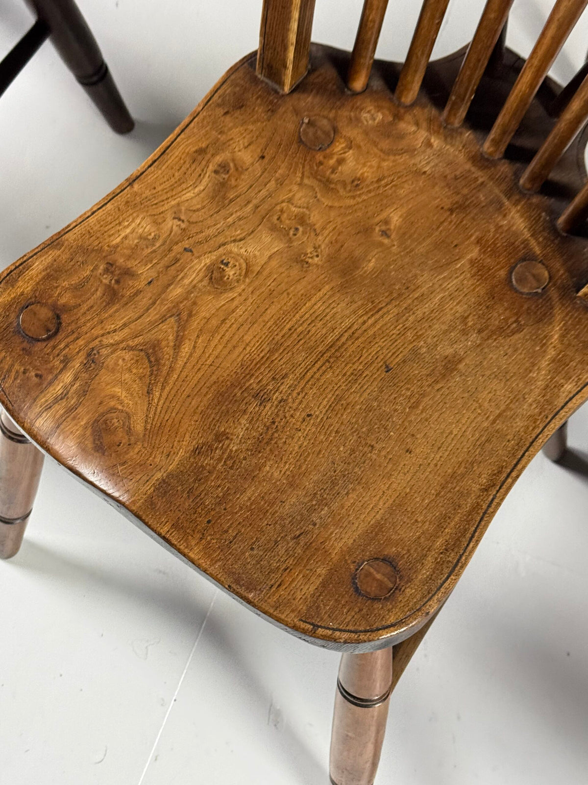 Set of Six English Windsor Dining Chairs, c. 1900, photo 6