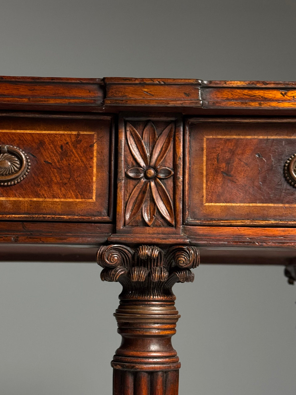 English Regency Style Mahogany Sideboard, Late 20th Century, photo 9
