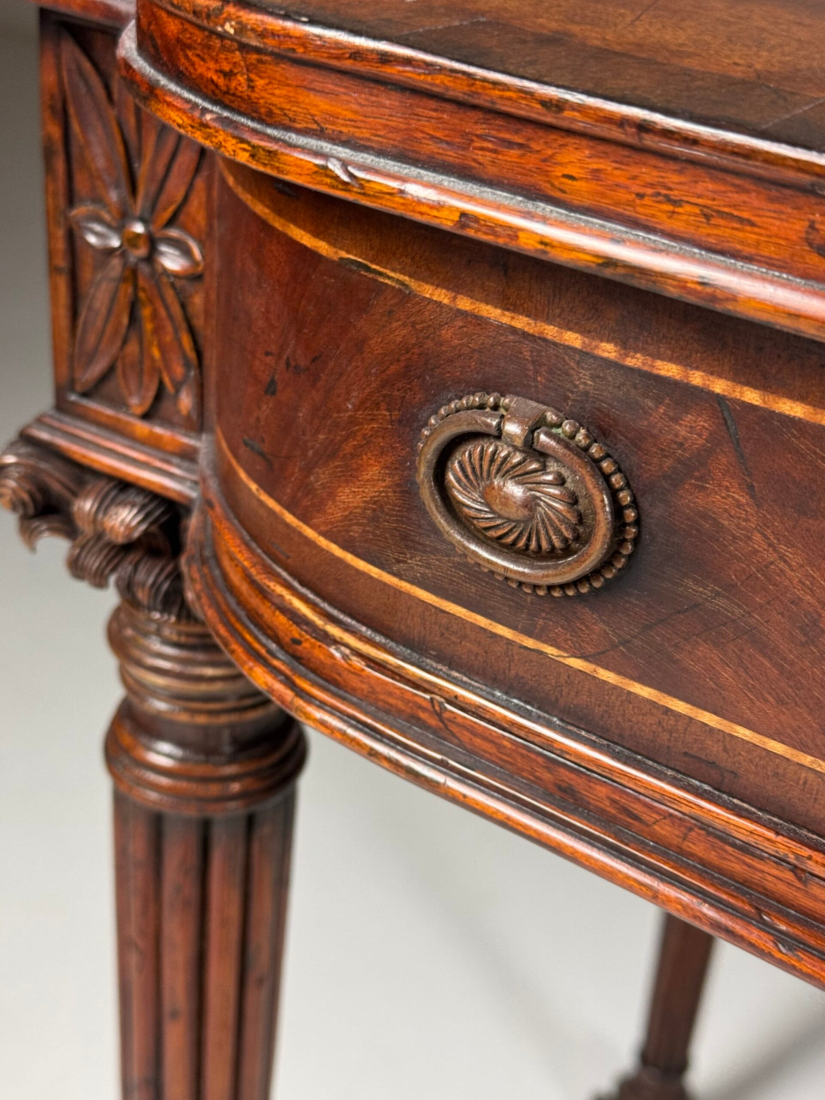 English Regency Style Mahogany Sideboard, Late 20th Century, photo 41