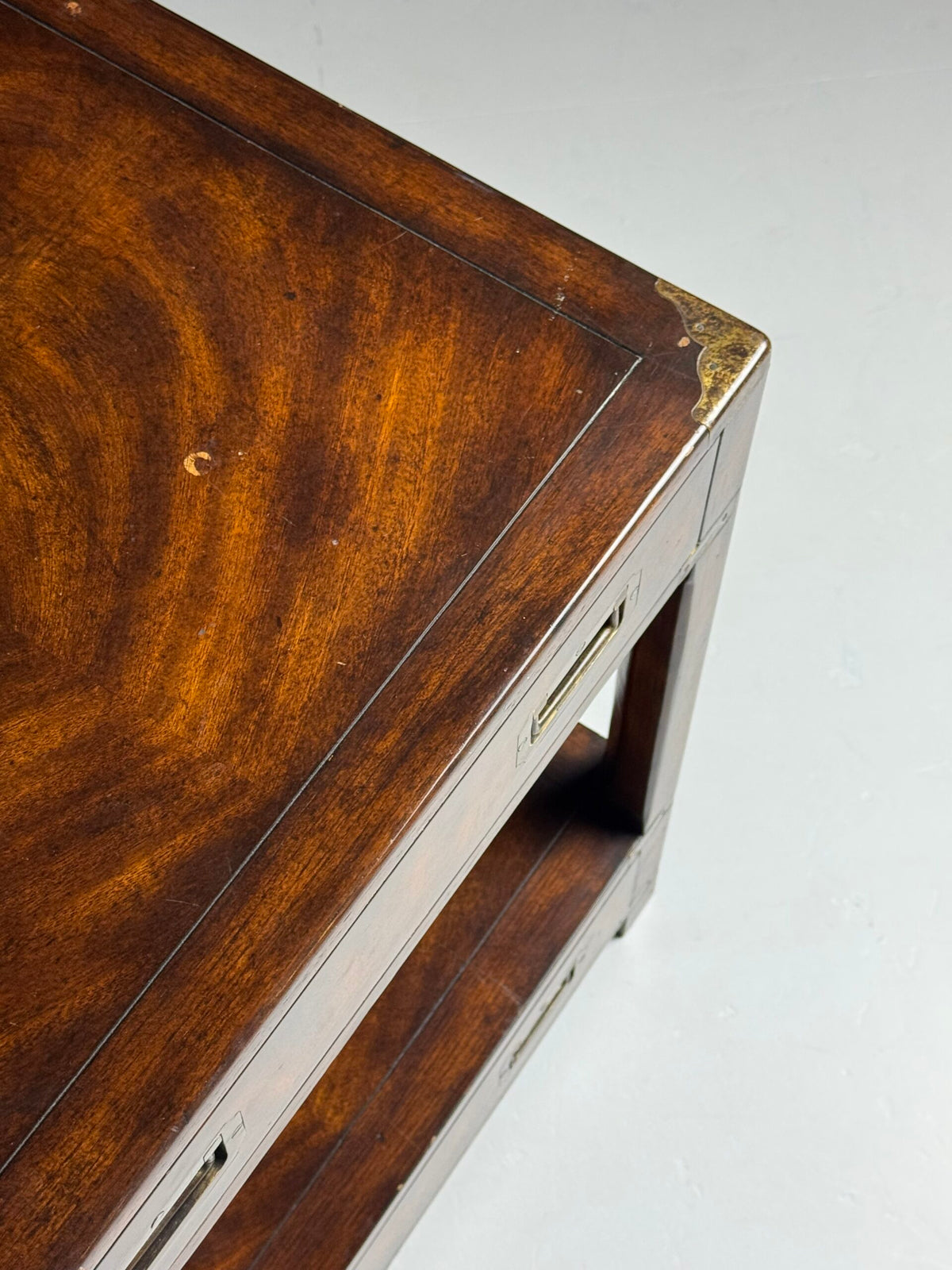 Mahogany Campaign Style Coffee Table, England, Late 20th Century, photo 16