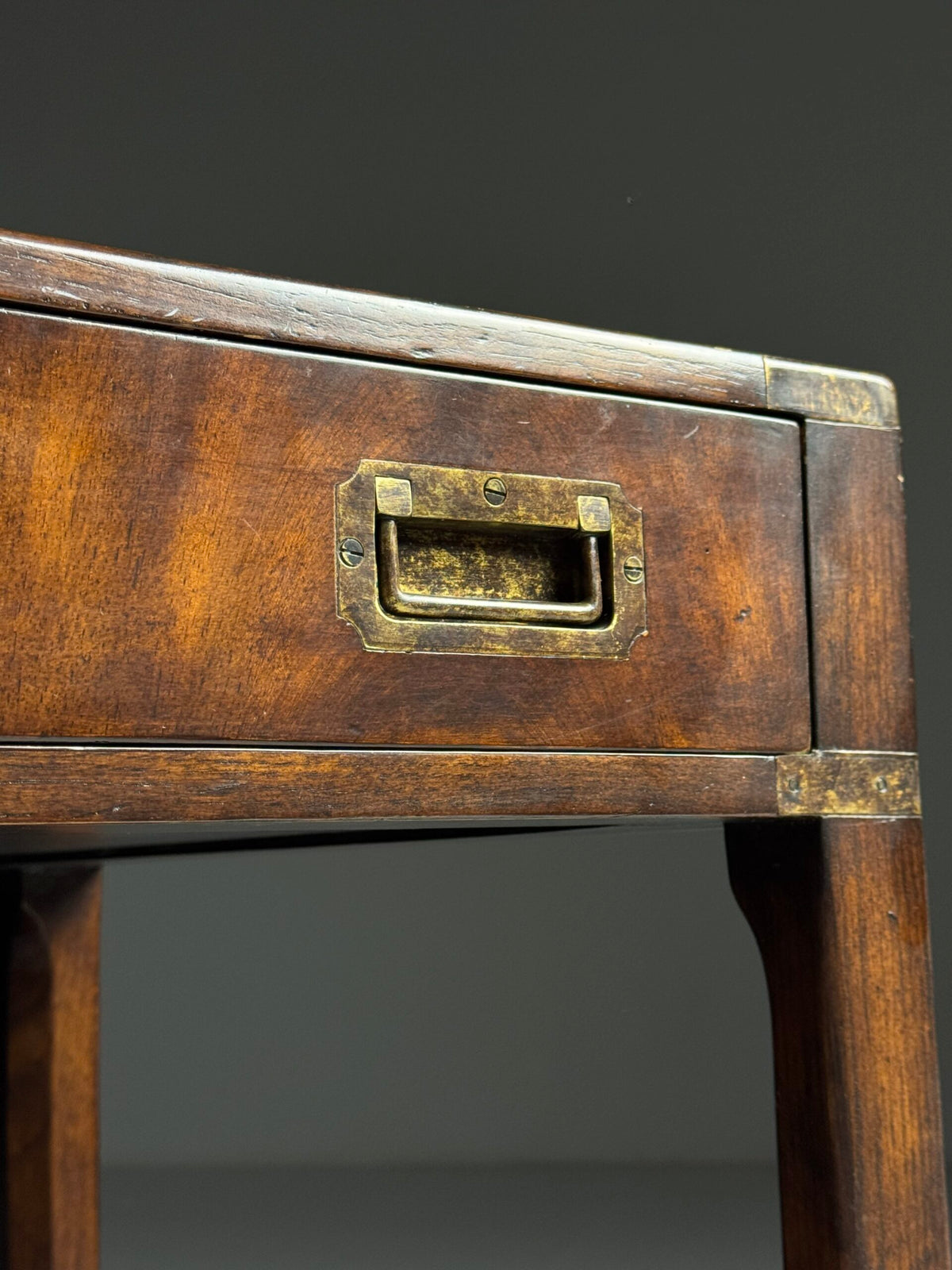 Mahogany Campaign Style Coffee Table, England, Late 20th Century, photo 7