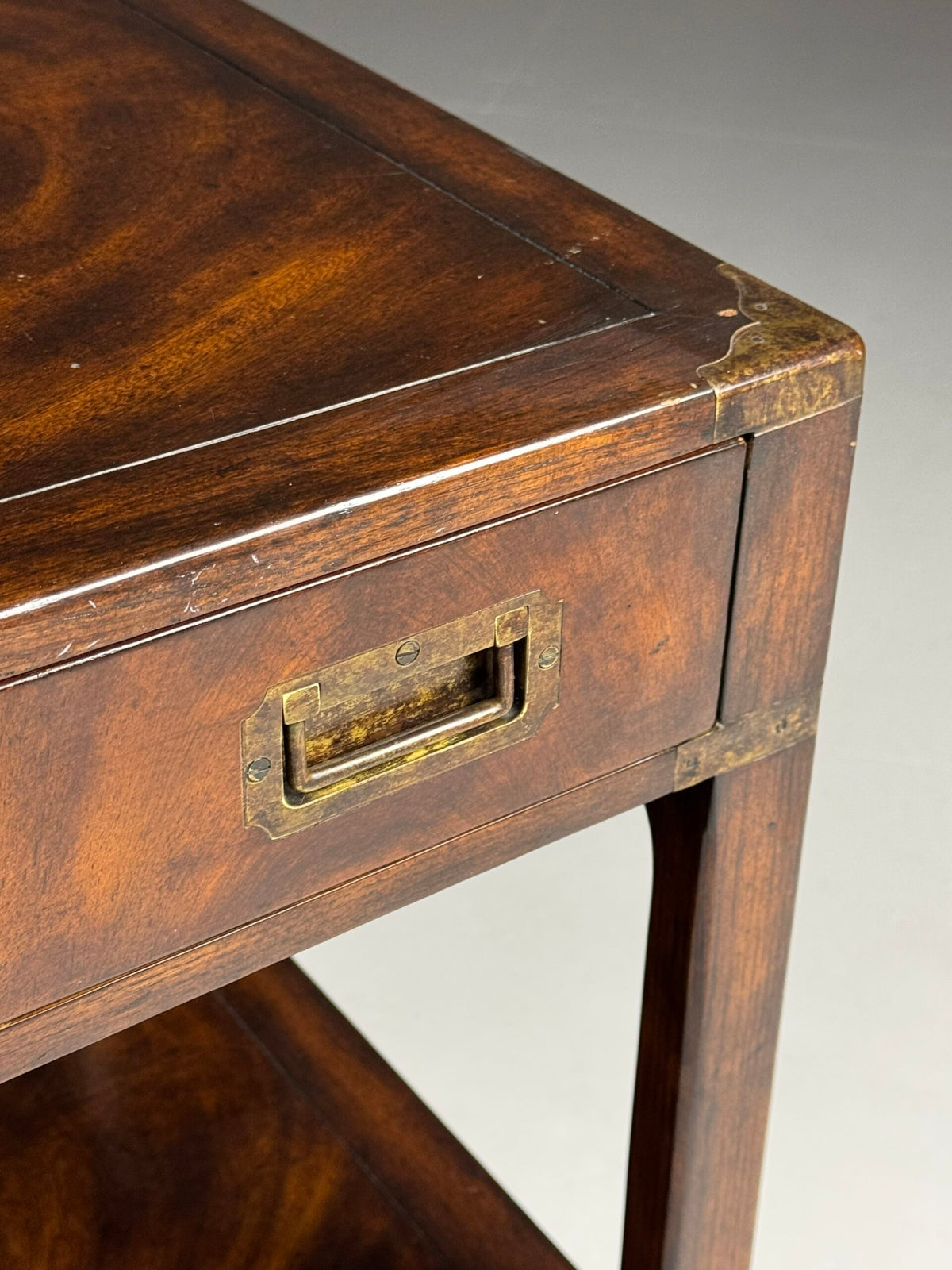 Mahogany Campaign Style Coffee Table, England, Late 20th Century, photo 5