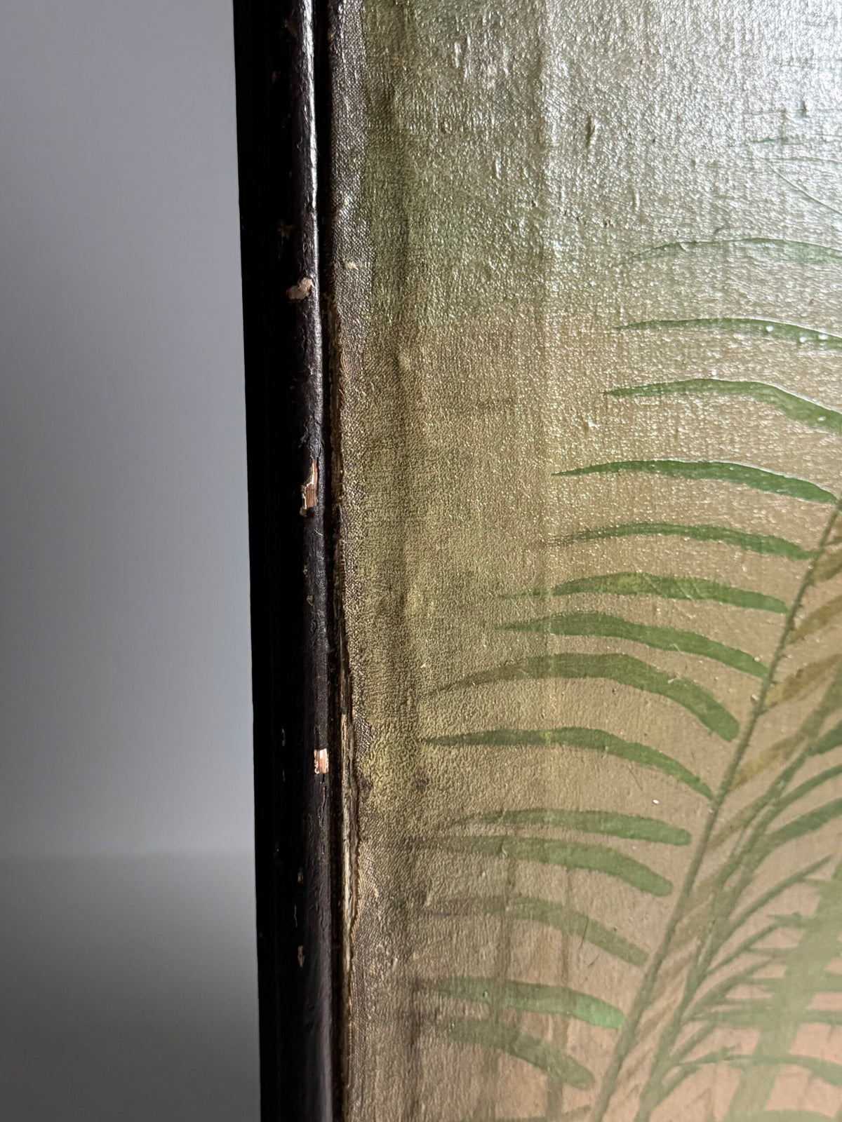 Art Nouveau and Japanning Style Double Sided Folding Screen, c. 1890 to 1910, photo 15