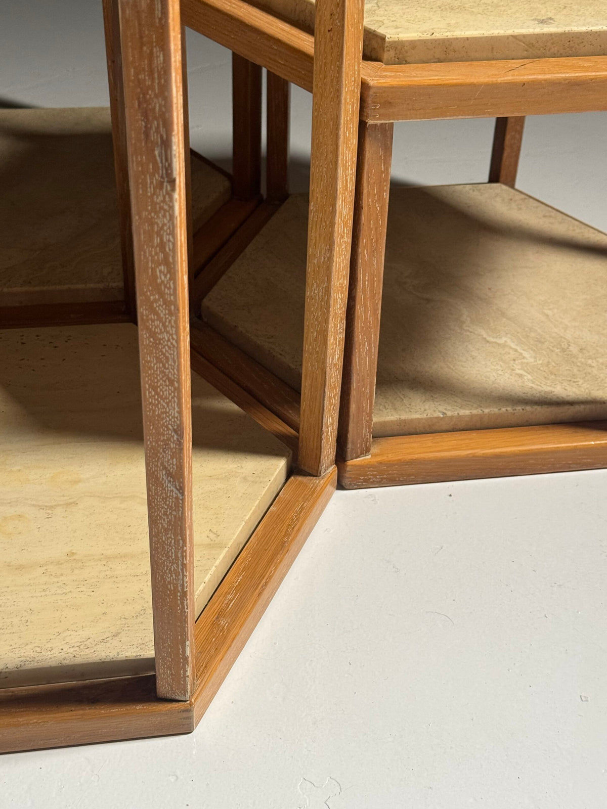 Set of Three Hexagonal Side Tables by Fournier Decoration Paris for Roche Bobois, photo 9