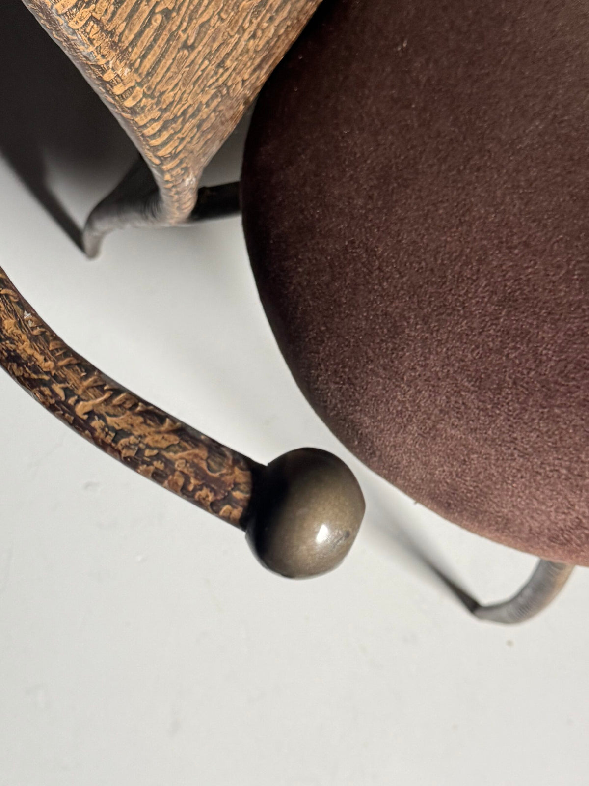 Postmodern Hammered Metal Chair, 1980 to 1990, photo 8