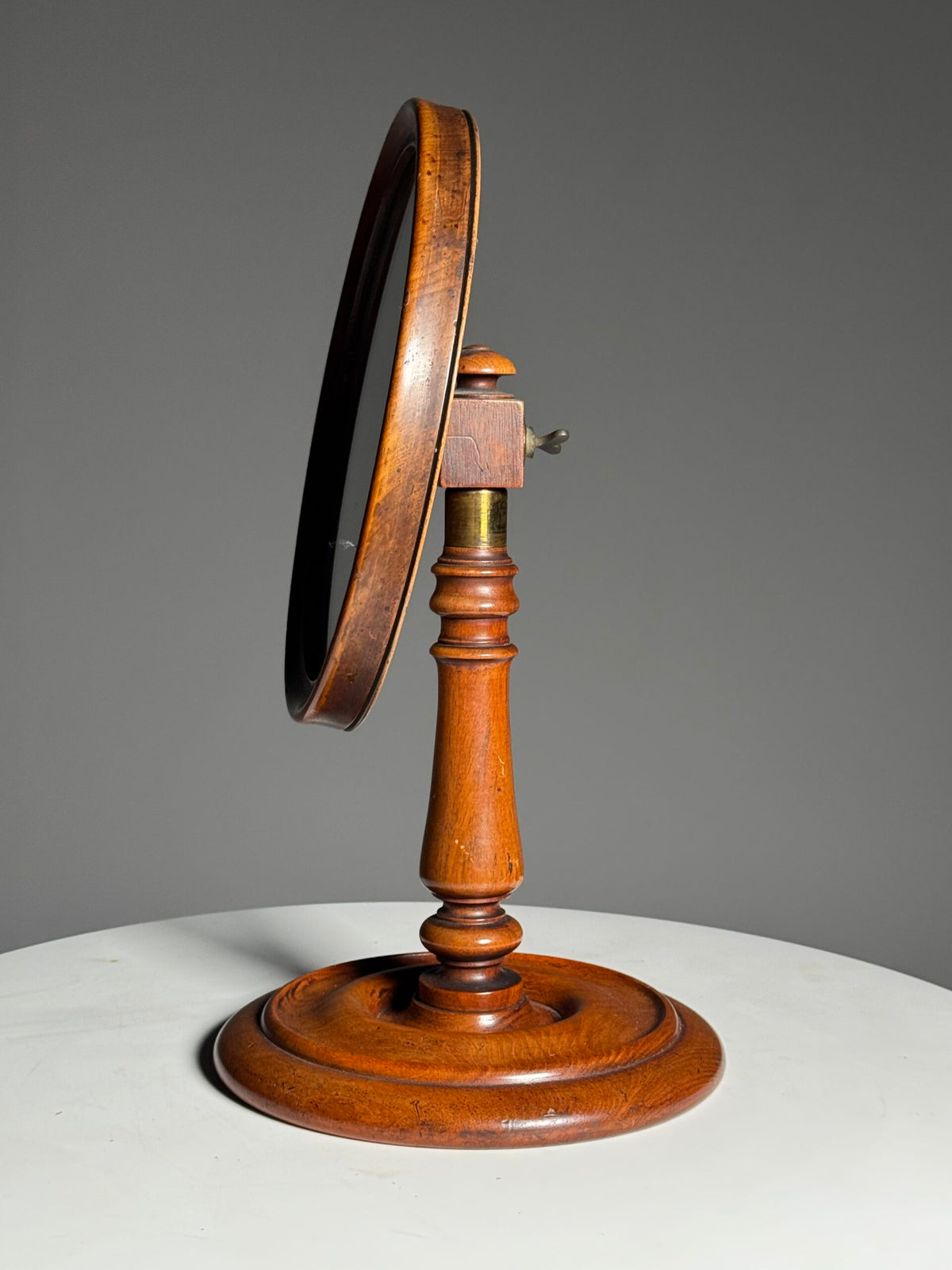 English Mahogany Make-up Mirror, Late 19th Century, photo 5