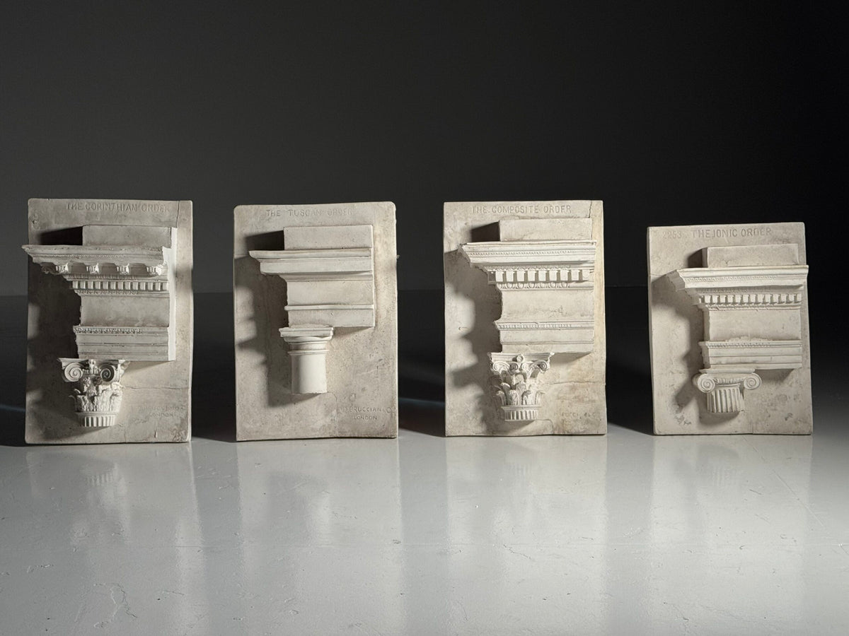 Set of Four English Plaster Studies of the Architectural Orders, photo 1