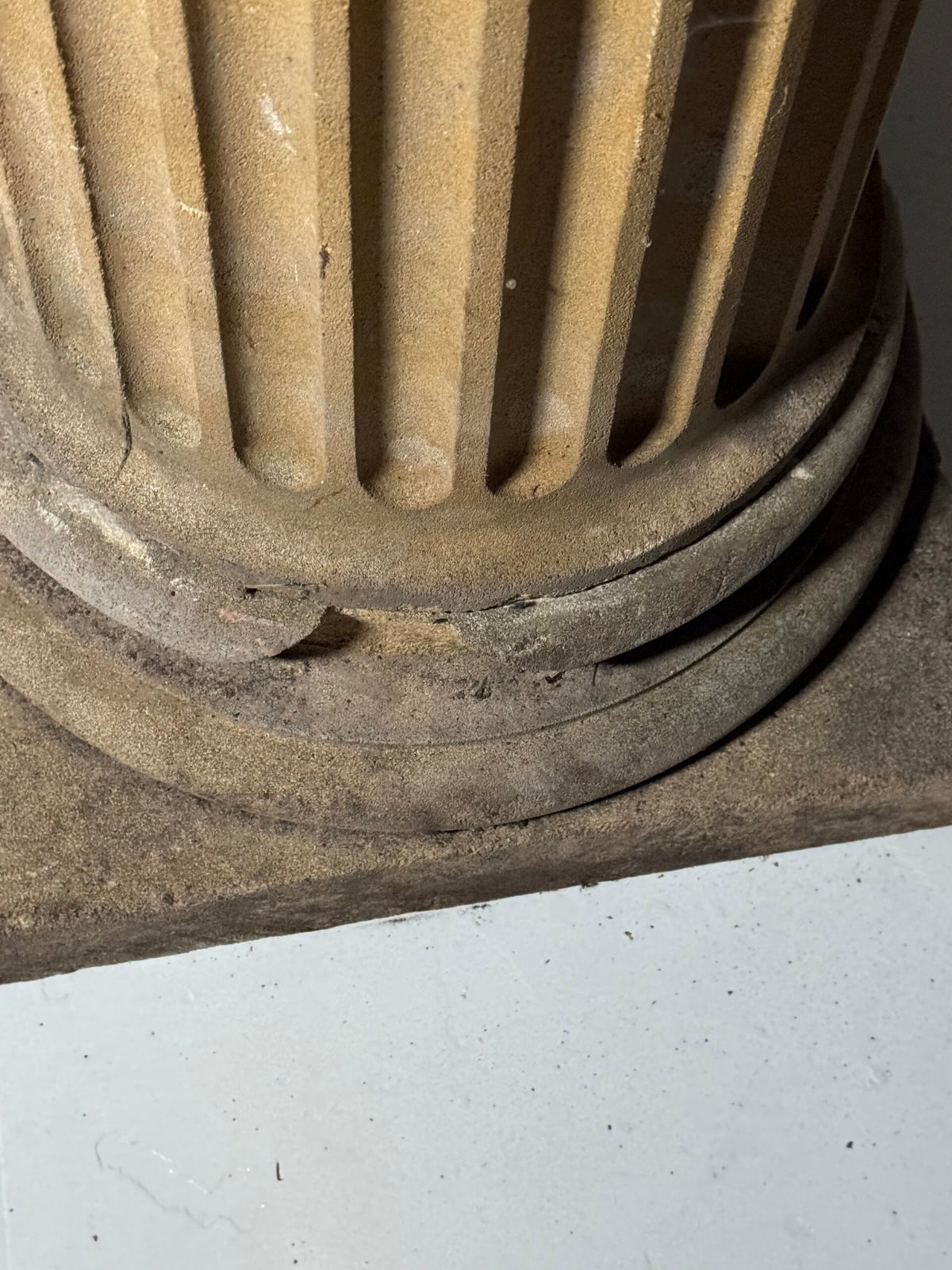 Life-size Bust After Antinous on Fluted Column, 20th Century, photo 11
