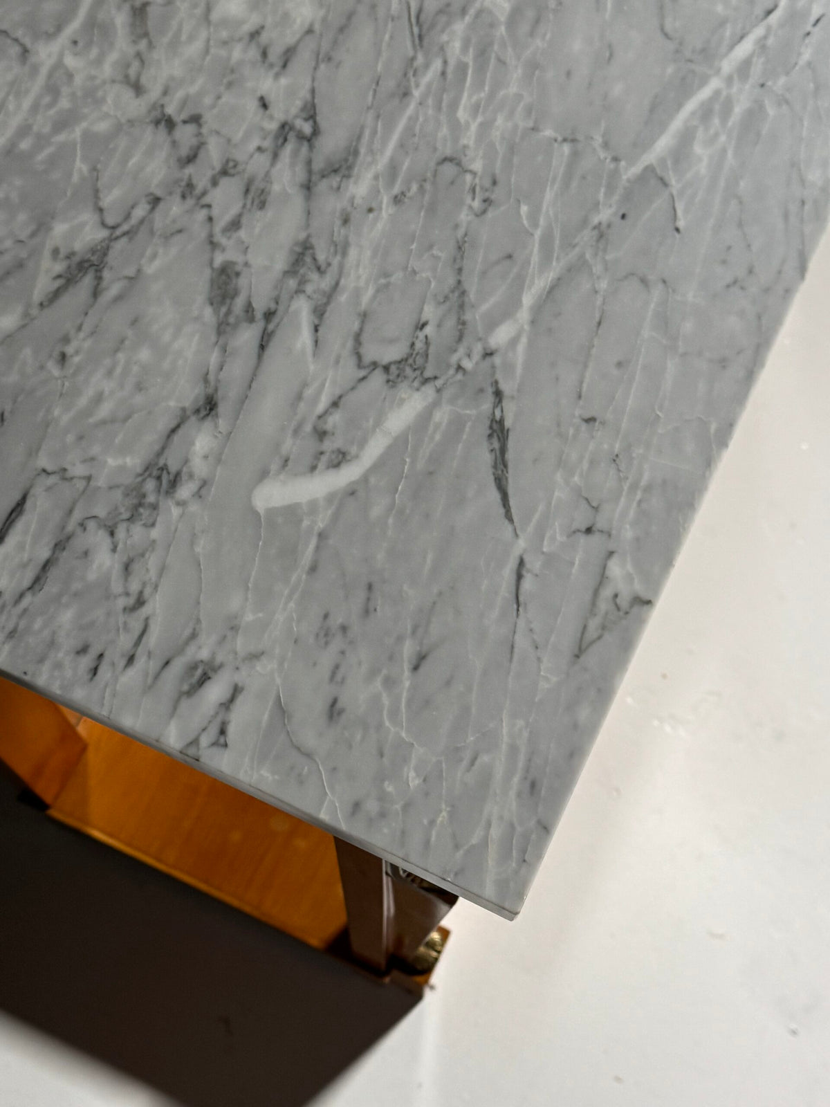 Empire Style Console Table with Marble Top and Sphinx Mounts, photo 10