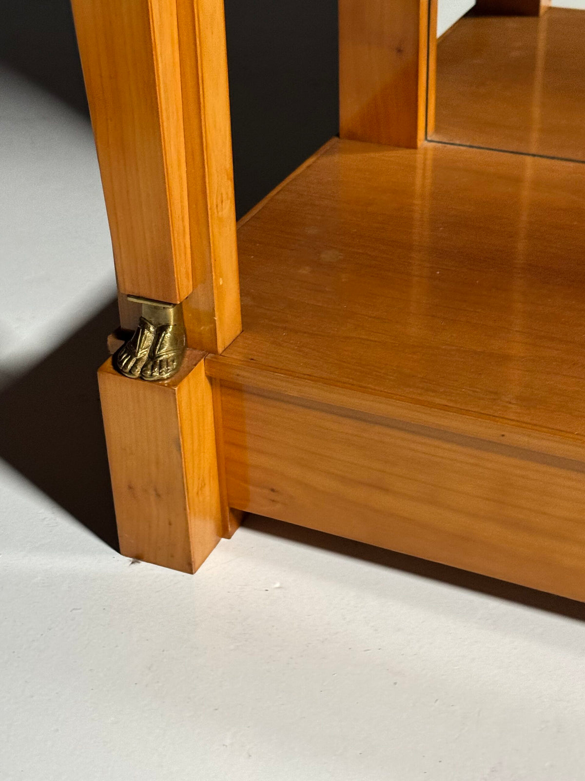 Empire Style Console Table with Marble Top and Sphinx Mounts, photo 15