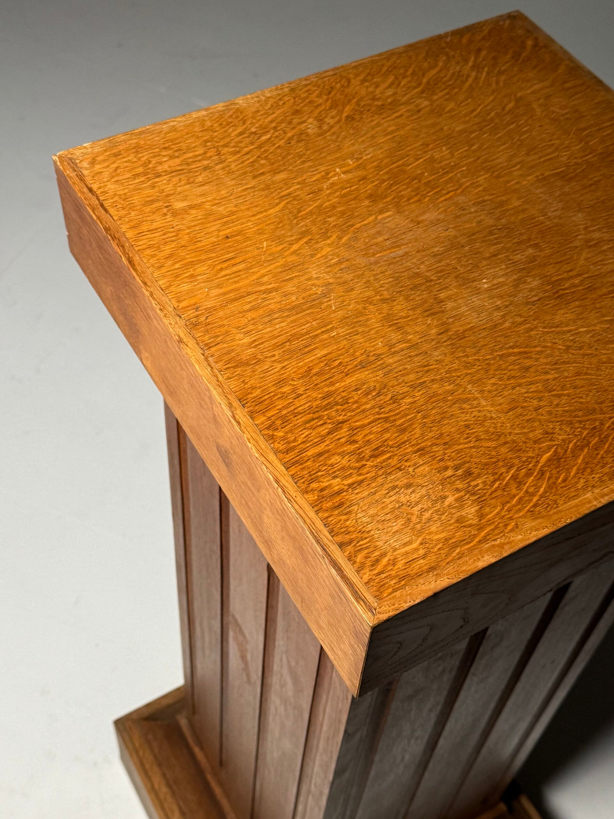 Pair of Large Solid Oak Columns, 1960s, photo 10