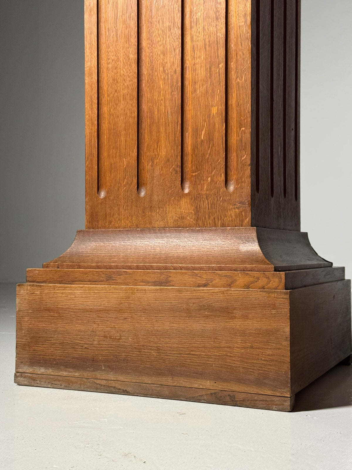 Pair of Large Solid Oak Columns, 1960s, photo 3
