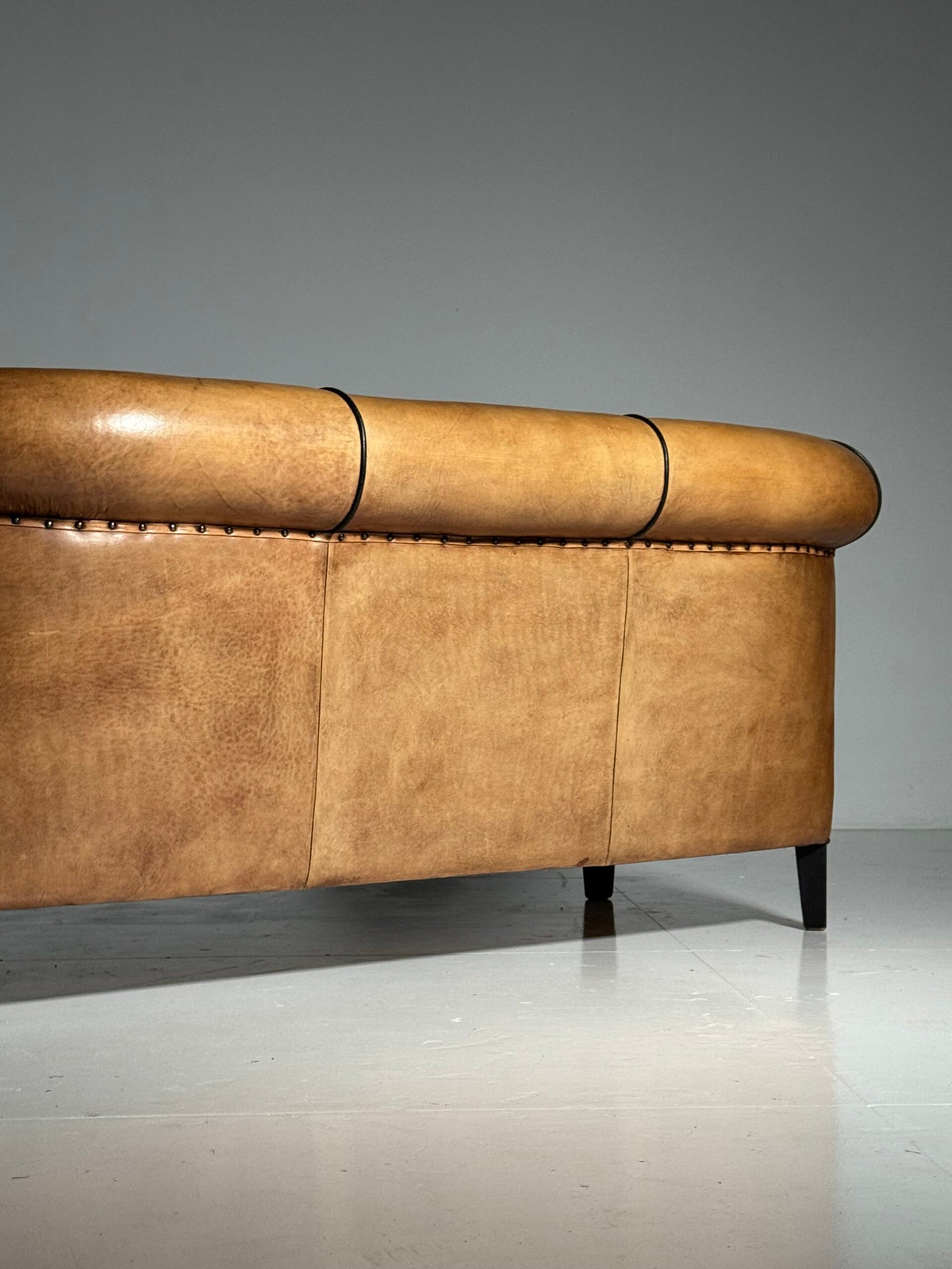 Spacious Three Seater Sheepskin Leather Sofa, photo 39