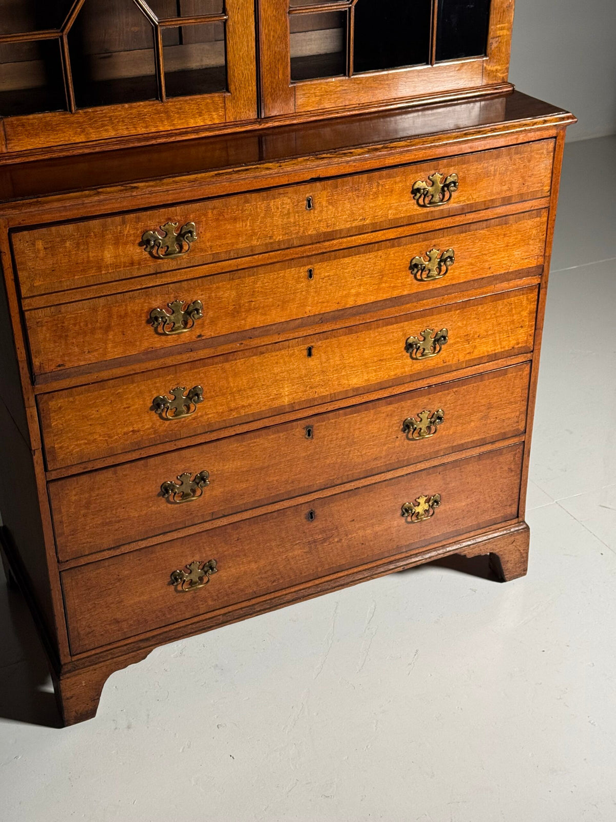 English Oak Bureau Bookcase, circa 1800, photo 4