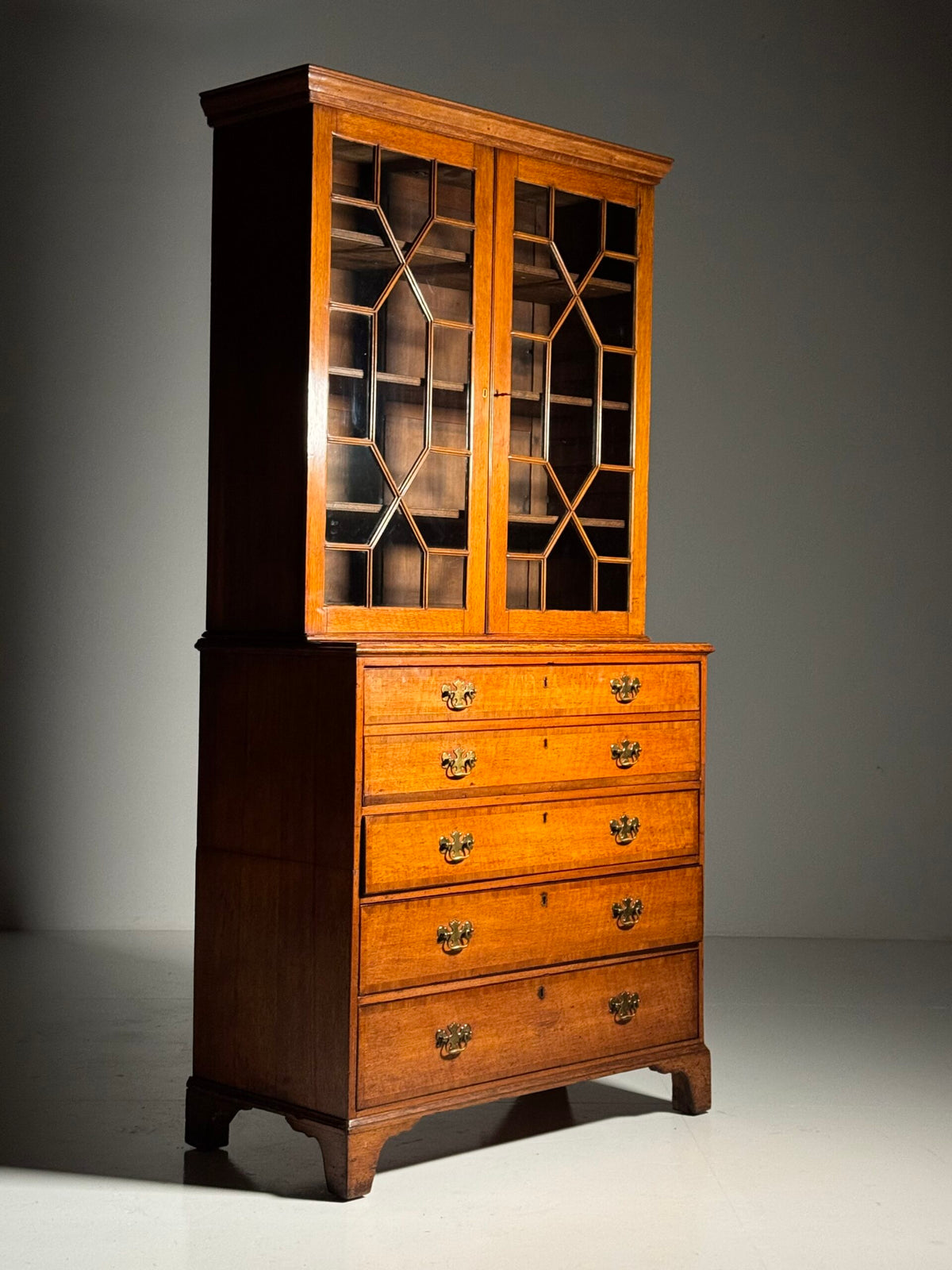 English Oak Bureau Bookcase, circa 1800, photo 30