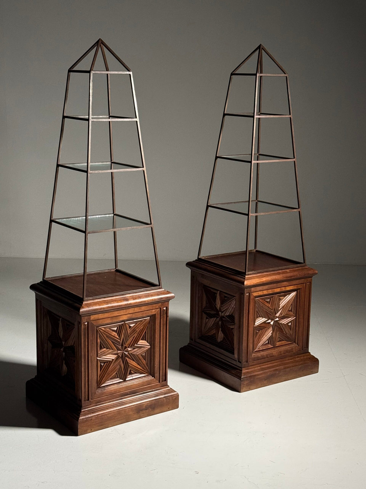 Pair of Obelisk Shaped Etageres, France, Mid 20th Century, photo 2