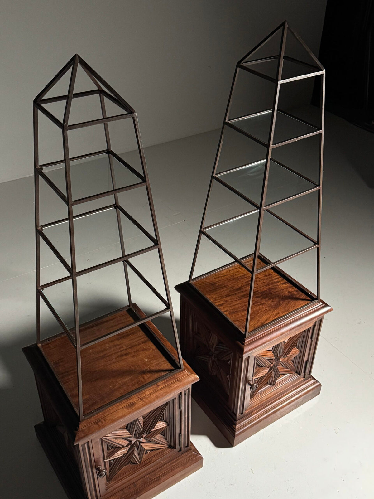 Pair of Obelisk Shaped Etageres, France, Mid 20th Century, photo 22