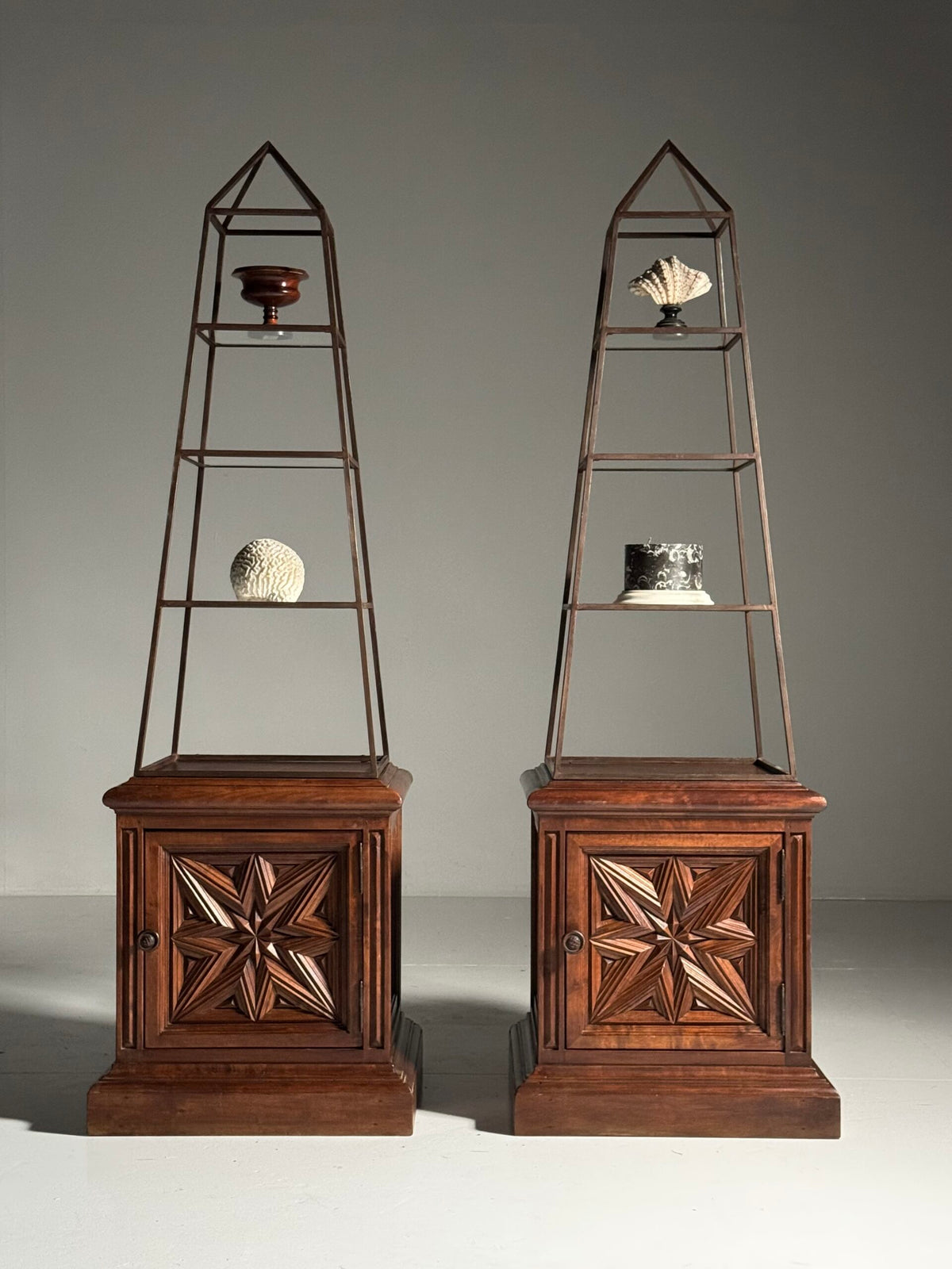 Pair of Obelisk Shaped Etageres, France, Mid 20th Century, photo 23