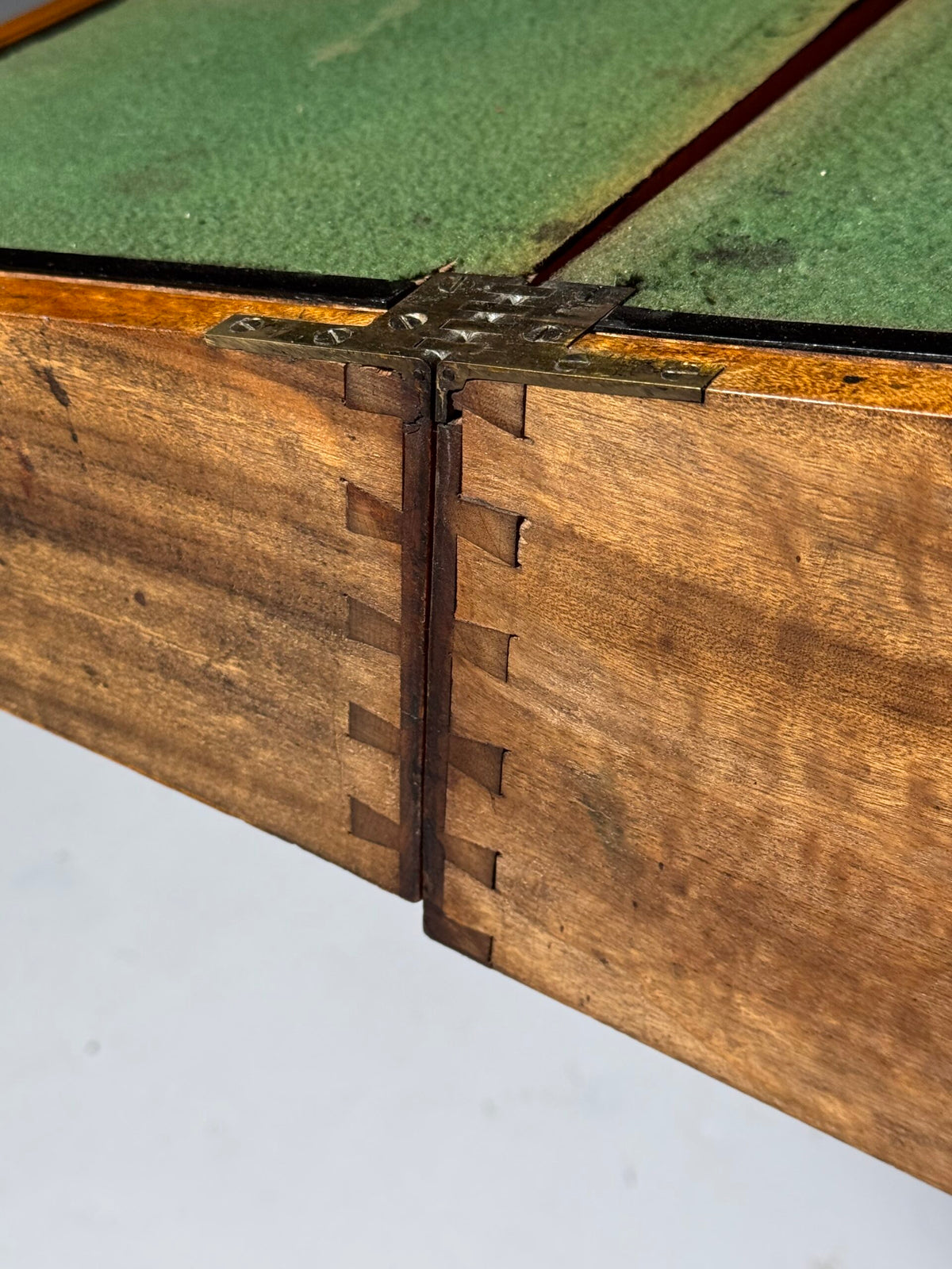 English Military Campaign Chest of Drawers with Fold-Out Desk, 19th Century, photo 17