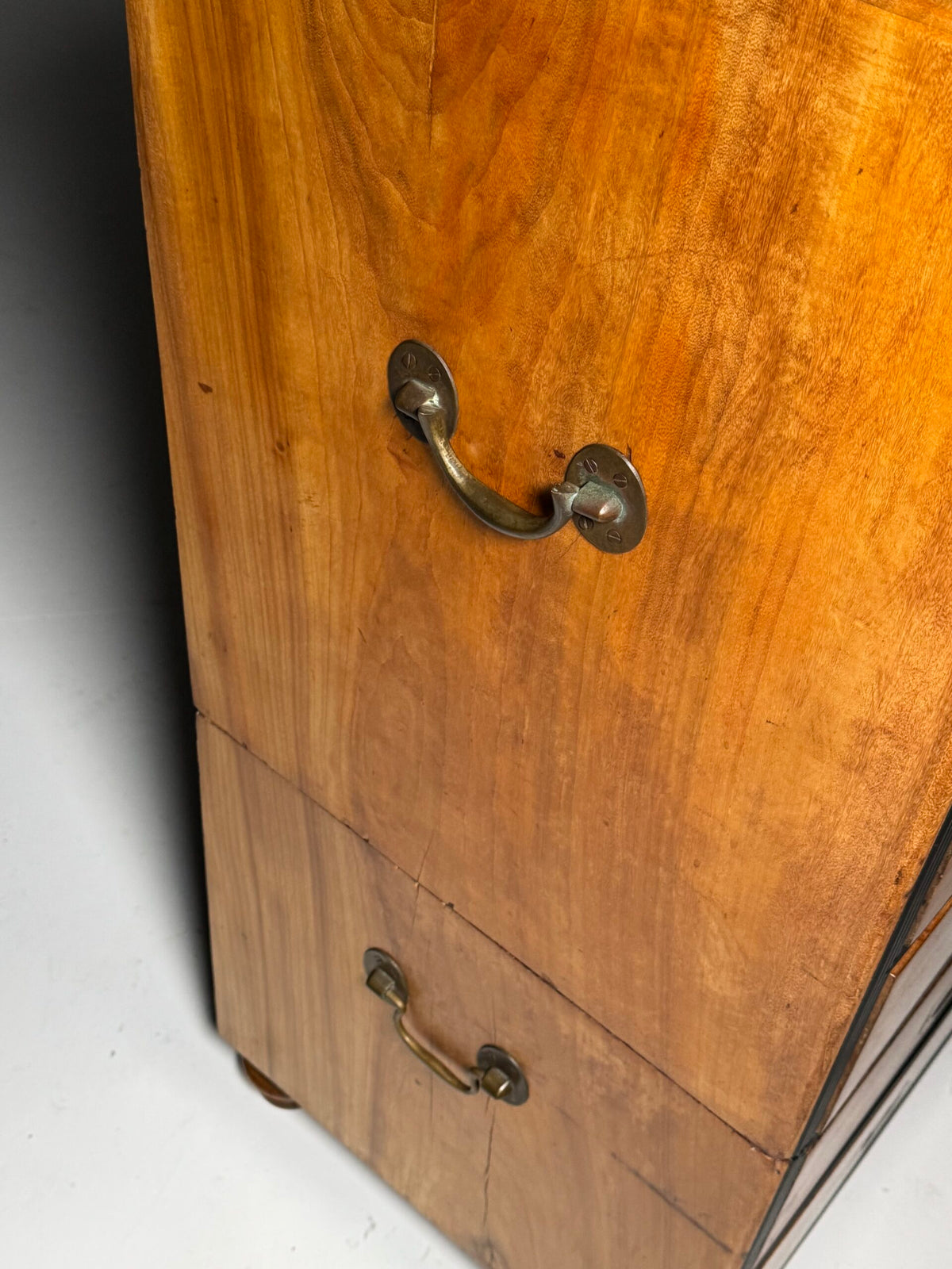 English Military Campaign Chest of Drawers with Fold-Out Desk, 19th Century, photo 30