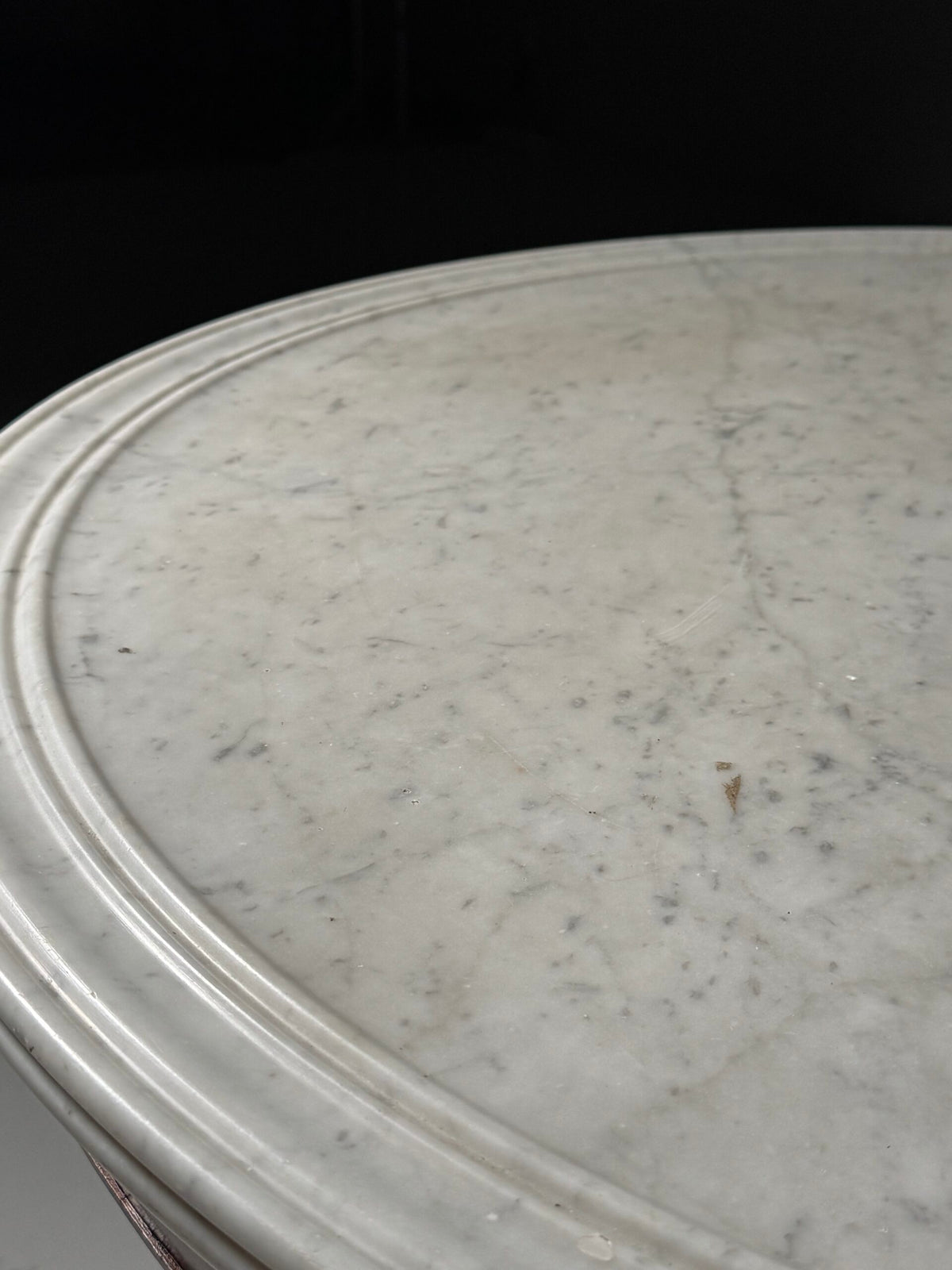 Mid 19th Century Center Table with Carrara Marble Top, photo 4