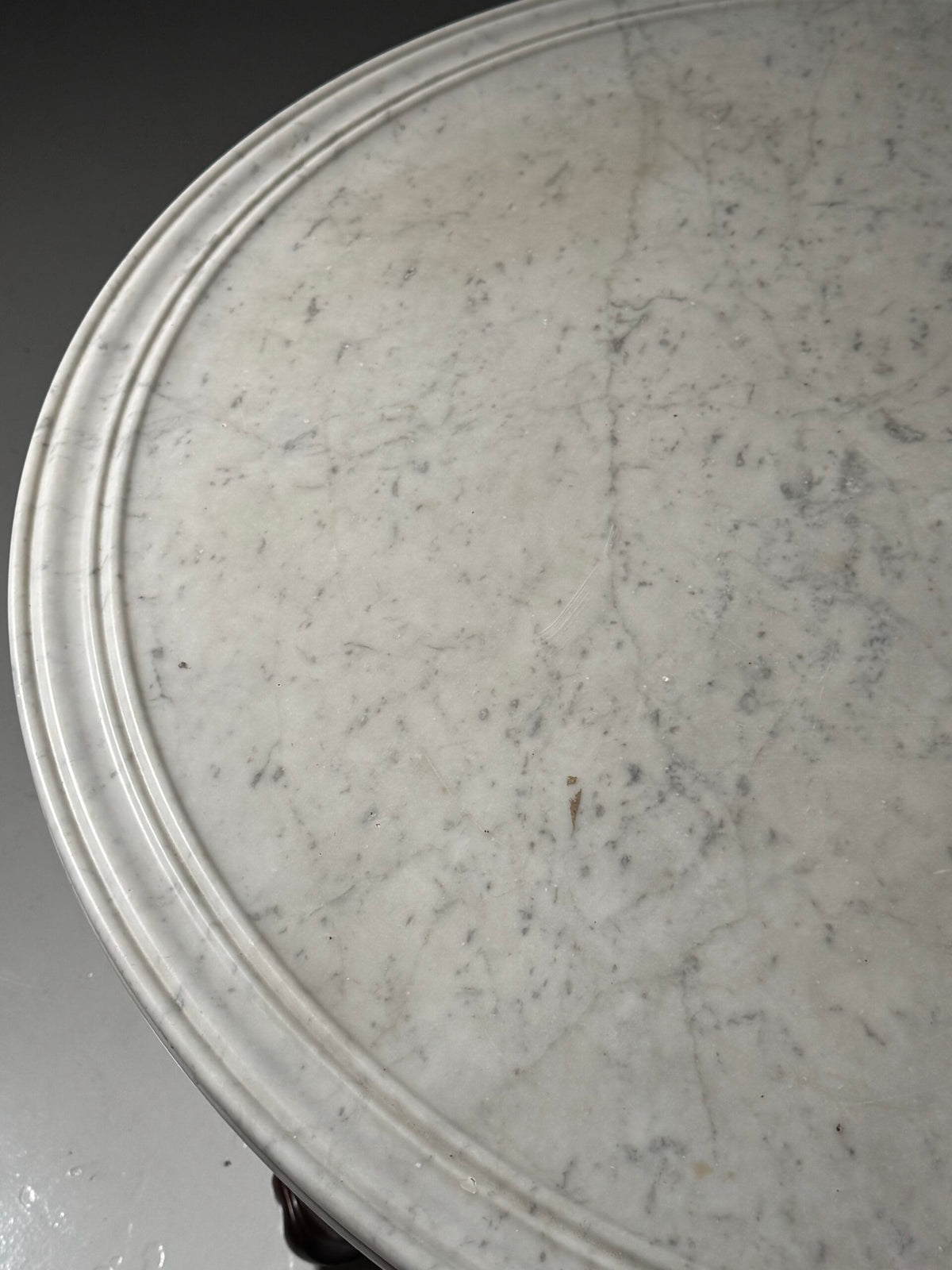 Mid 19th Century Center Table with Carrara Marble Top, photo 3