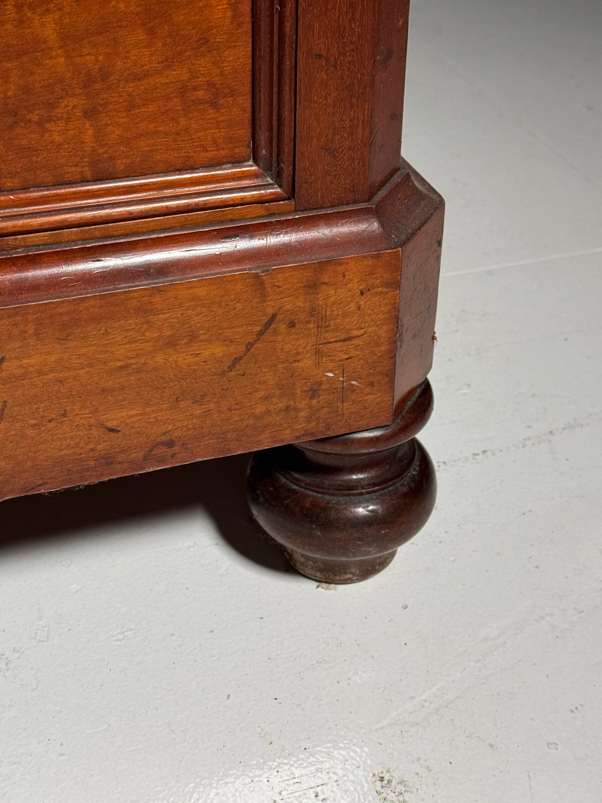 Louis Philippe Style Mahogany Commode with White Marble Top, photo 11