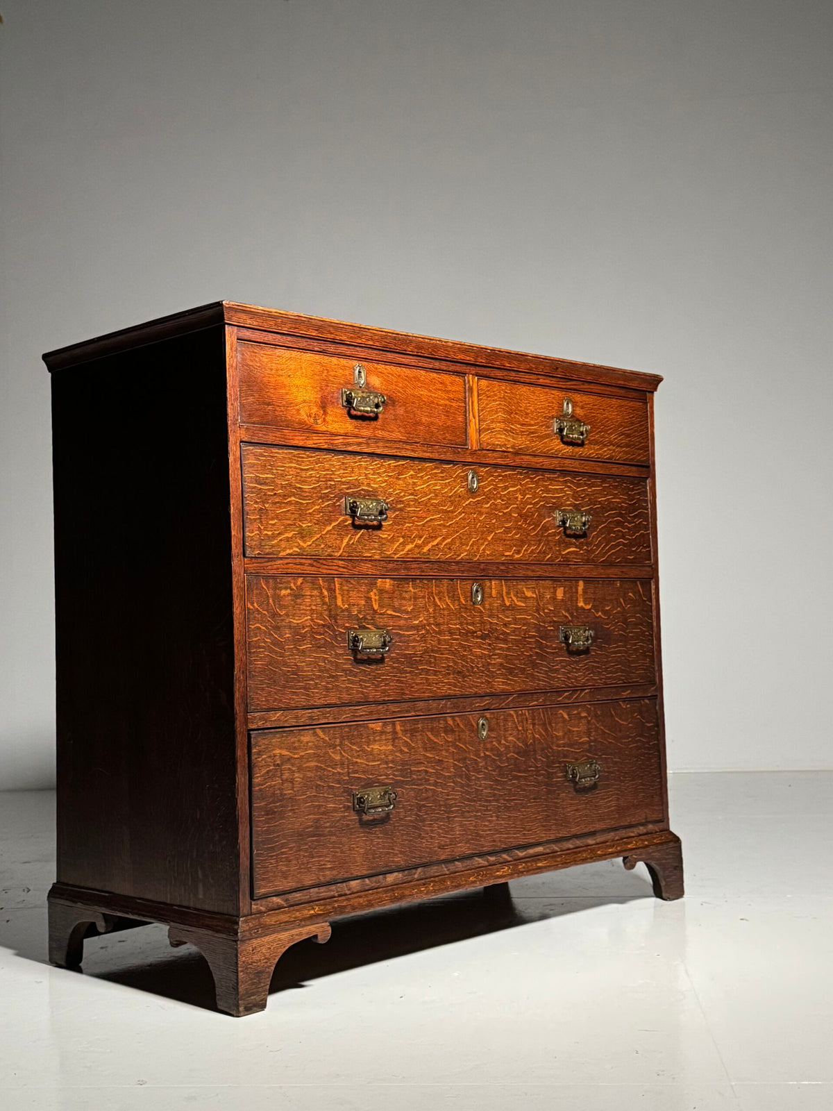 Large English Oak Chest of Drawers, Mid to Late 19th Century, photo 6