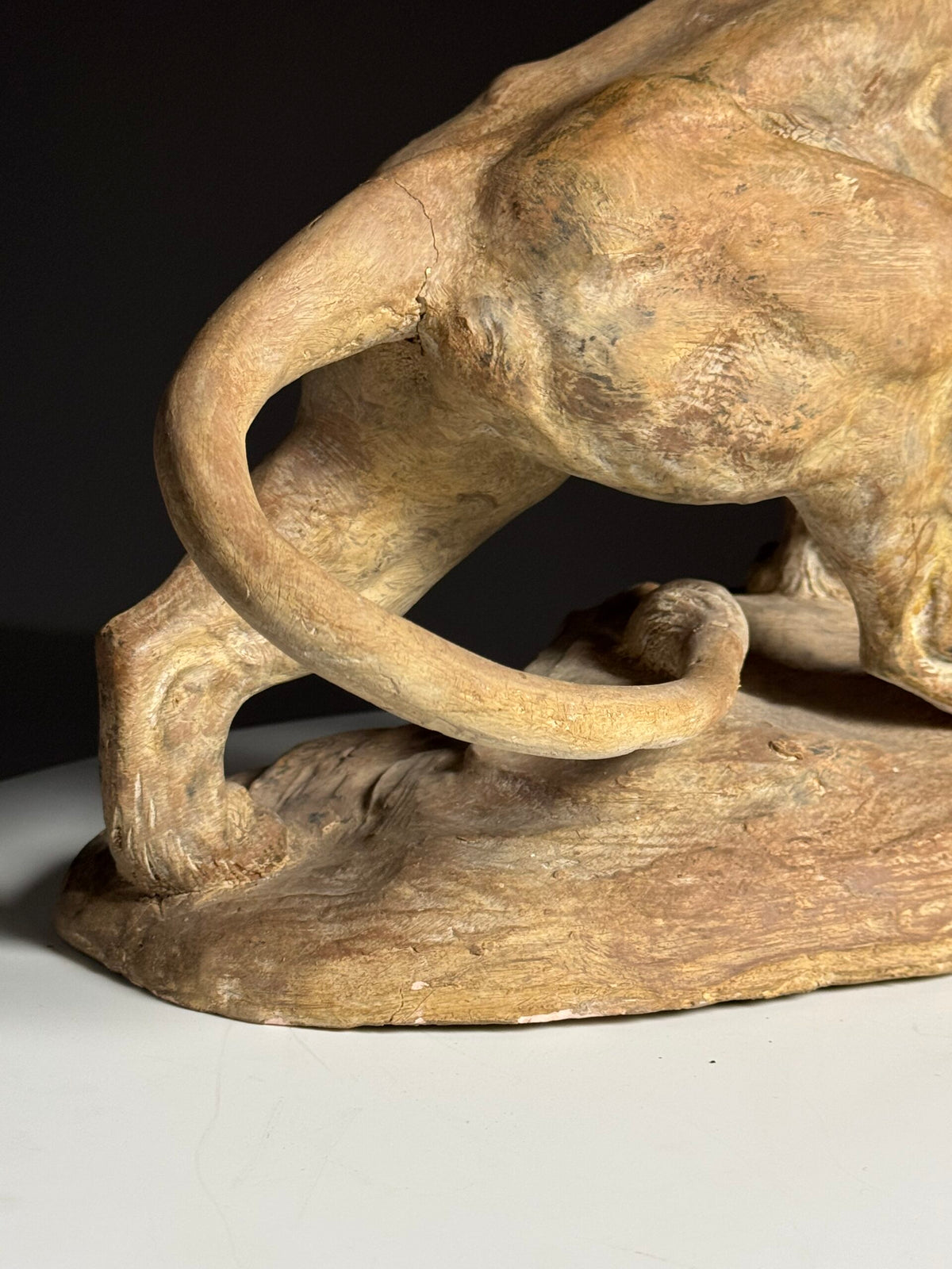 Terracotta Lion Sculpture by Armand Fagotto, photo 14
