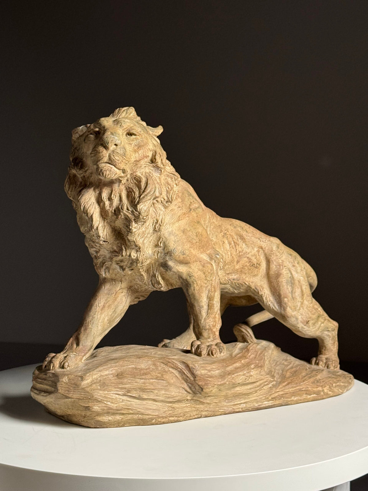 Terracotta Lion Sculpture by Armand Fagotto, photo 20