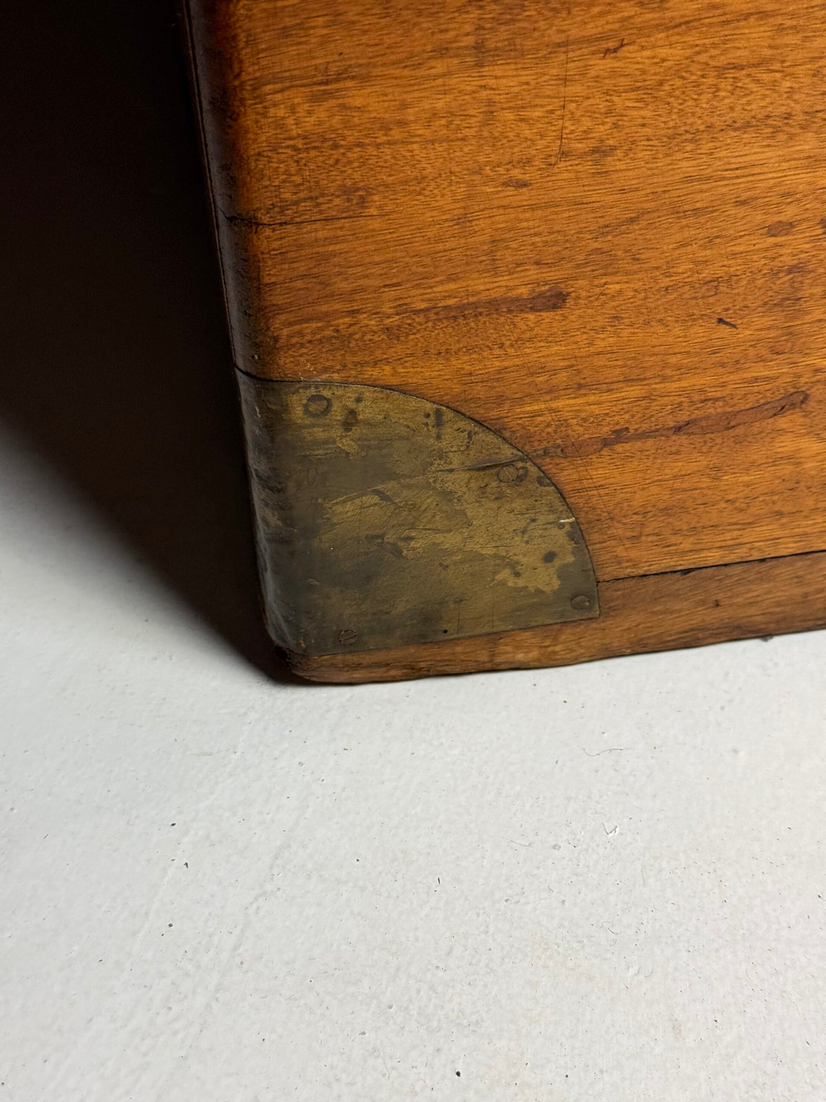 English Camphor Wood Campaign or Maritime Chest, 19th Century, photo 10