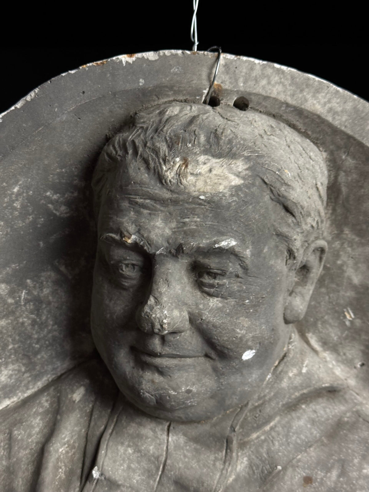 19th Century Plaster Portrait Medallion, photo 24