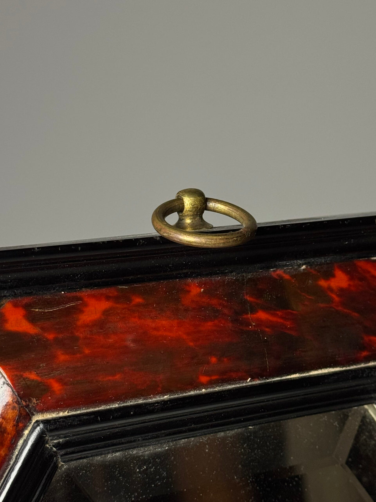 Octagonal Faux Tortoiseshell Mirror, 19th Century, photo 10