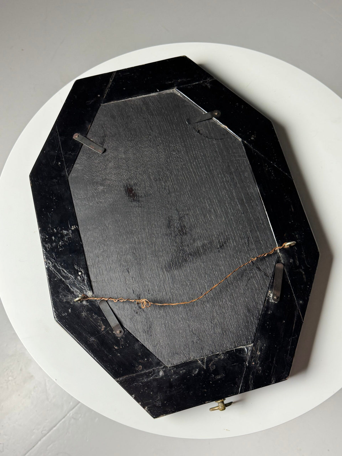 Octagonal Faux Tortoiseshell Mirror, 19th Century, photo 5