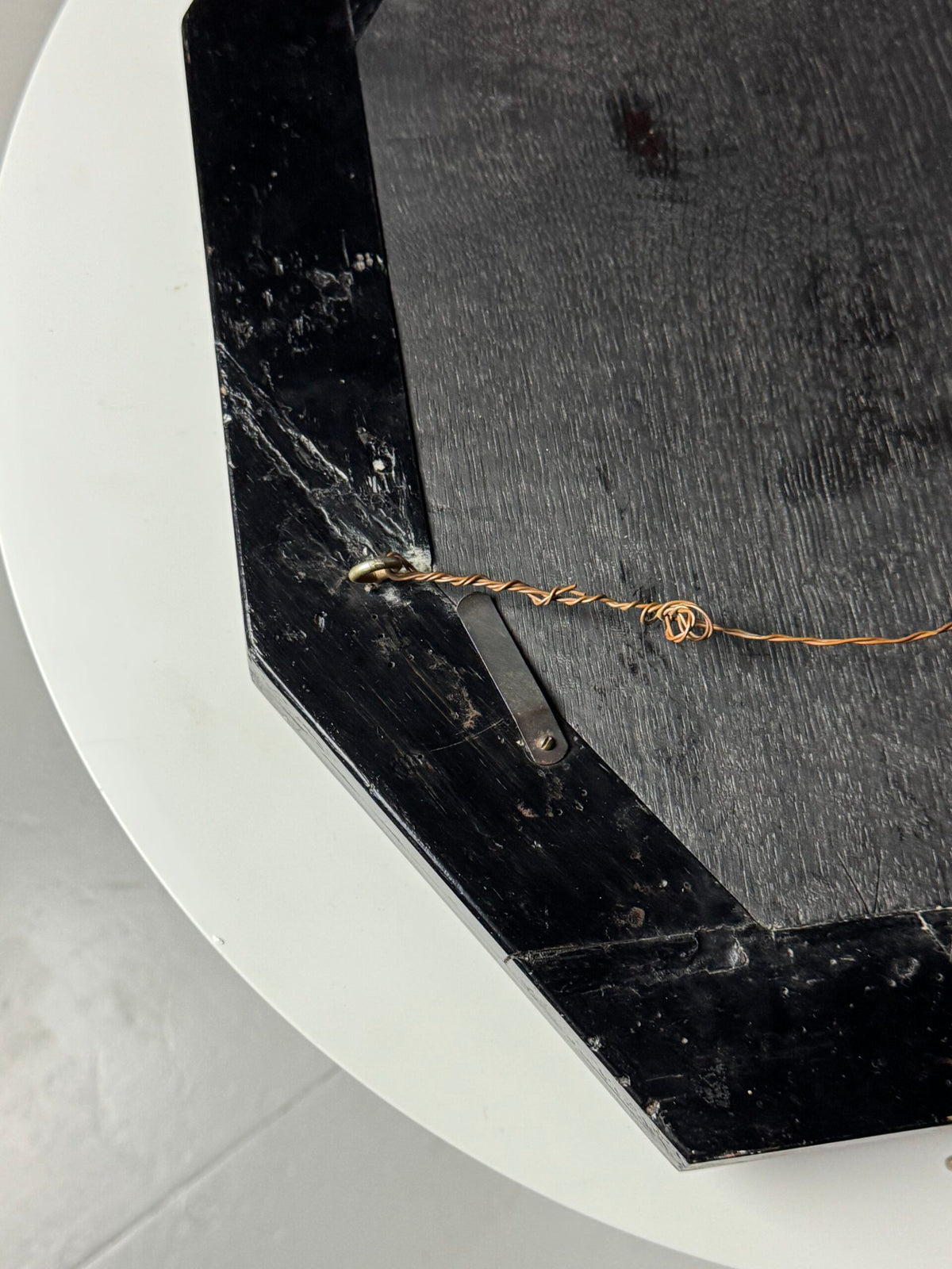 Octagonal Faux Tortoiseshell Mirror, 19th Century, photo 3