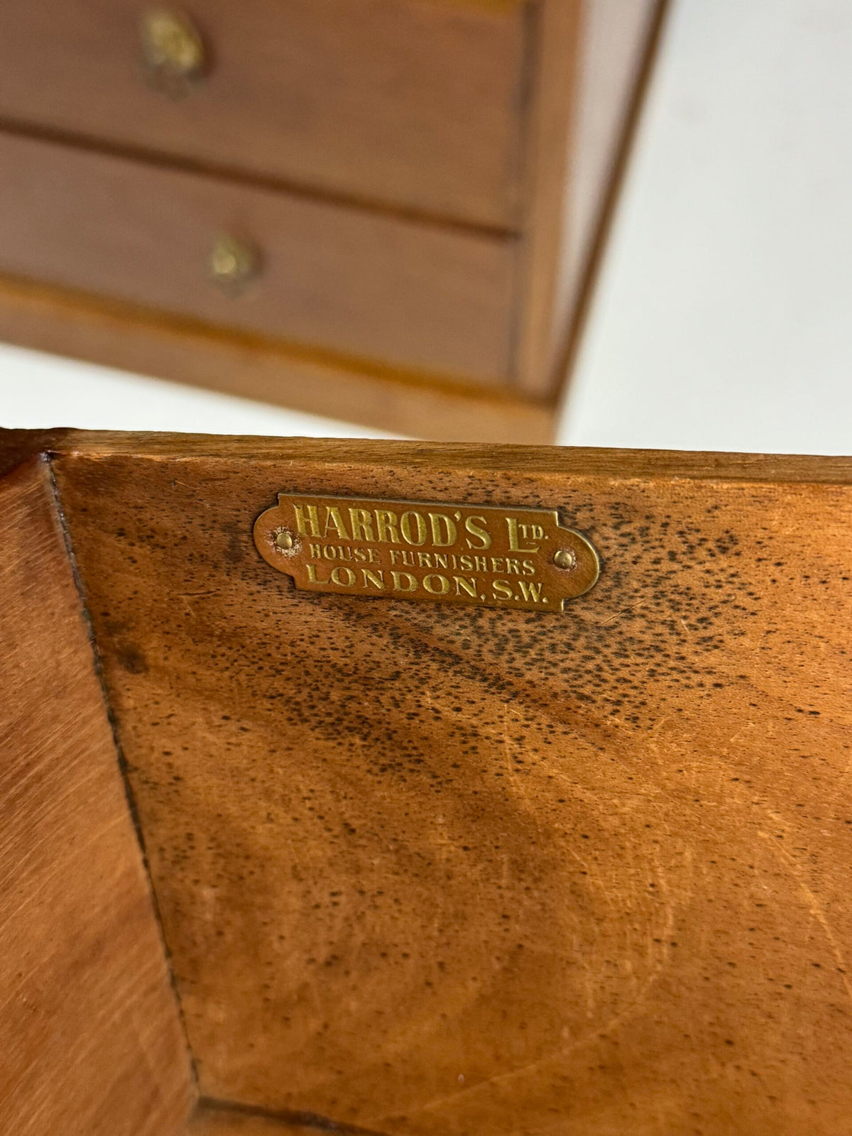 Harrods Mahogany Chest of Drawers, London, photo 2