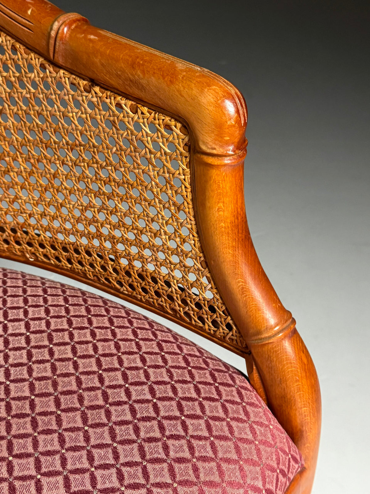 Set of Four Vintage Faux Bamboo Dining Chairs, photo 5