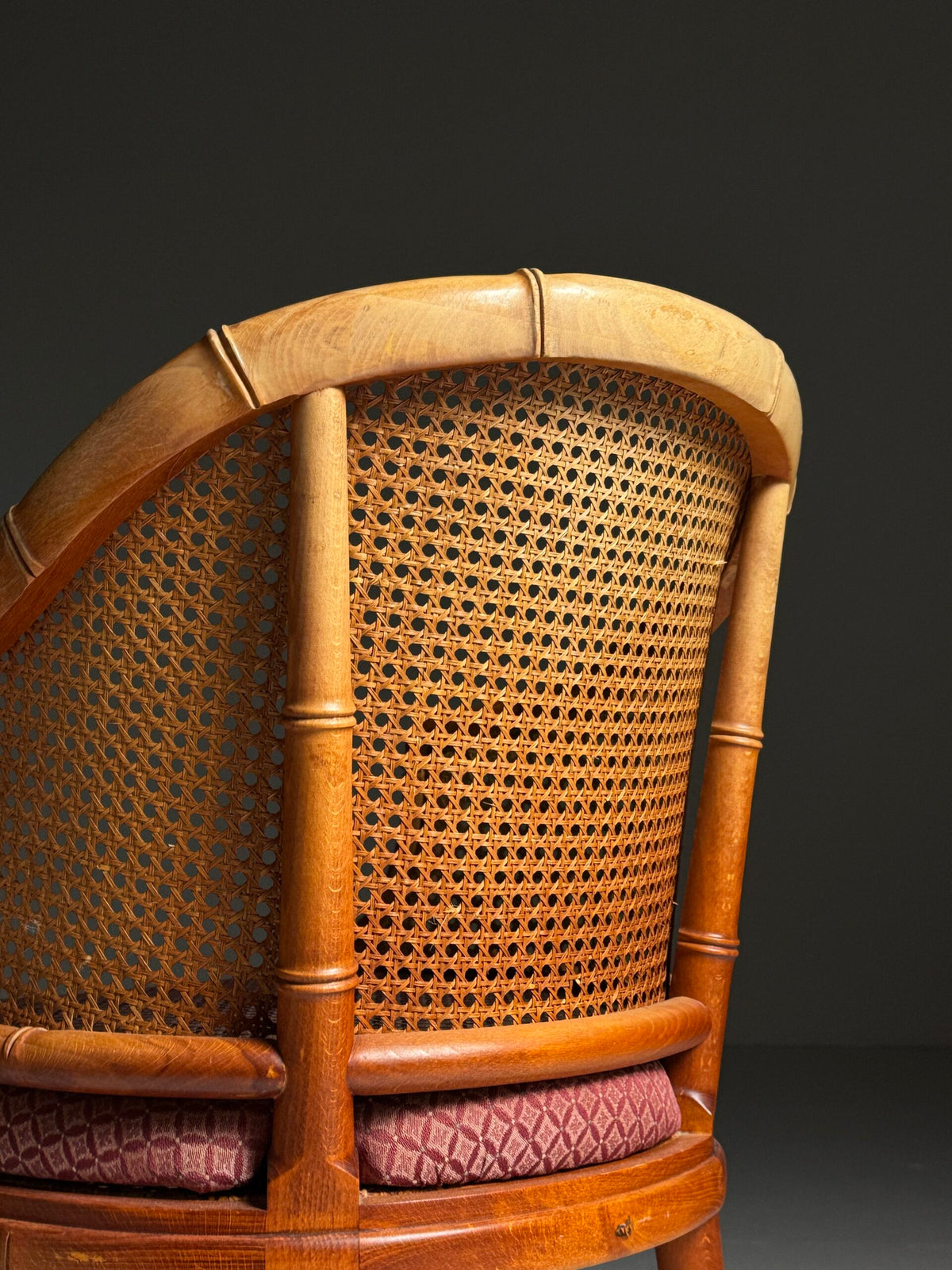 Set of Four Vintage Faux Bamboo Dining Chairs, photo 15