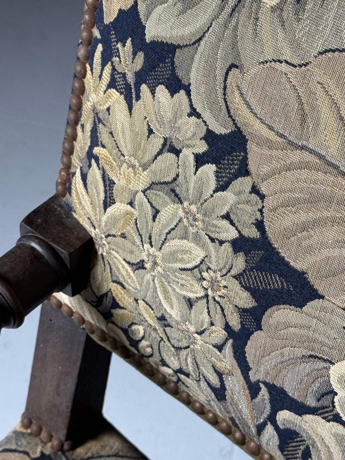 Pair of French Armchairs with Floral Upholstery, c. 1900, photo 4