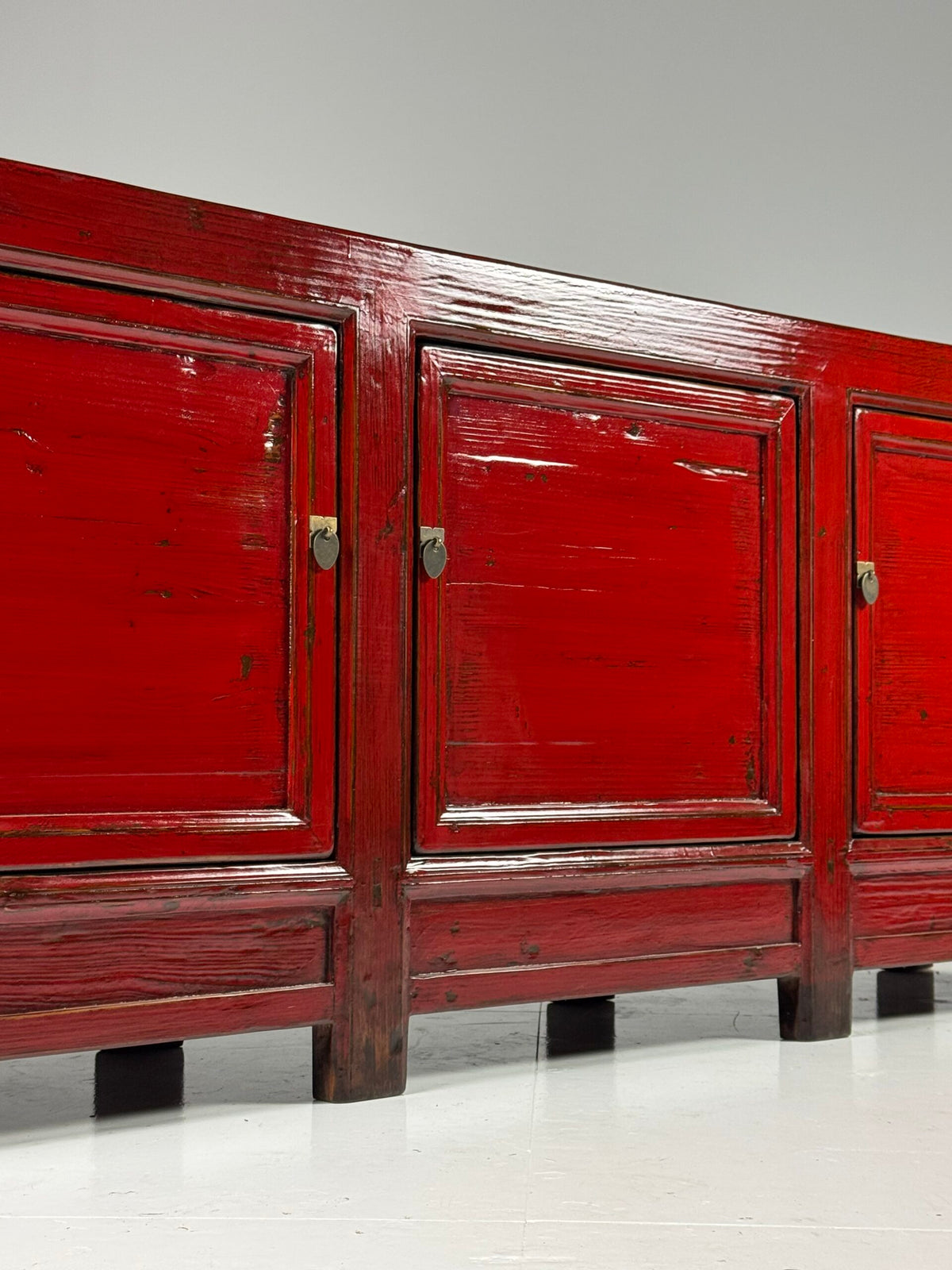 Large Chinese Style Red Lacquer Sideboard, c. 2000, photo 14