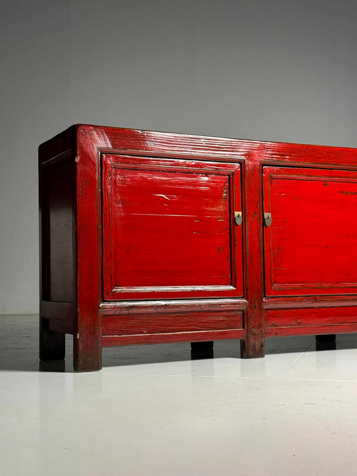 Large Chinese Style Red Lacquer Sideboard, c. 2000, photo 12