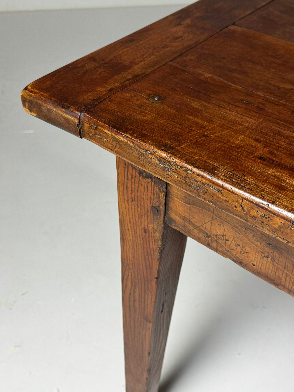 French Farmhouse Dining Table, 292 cm, Fruitwood, Early 19th Century, photo 16