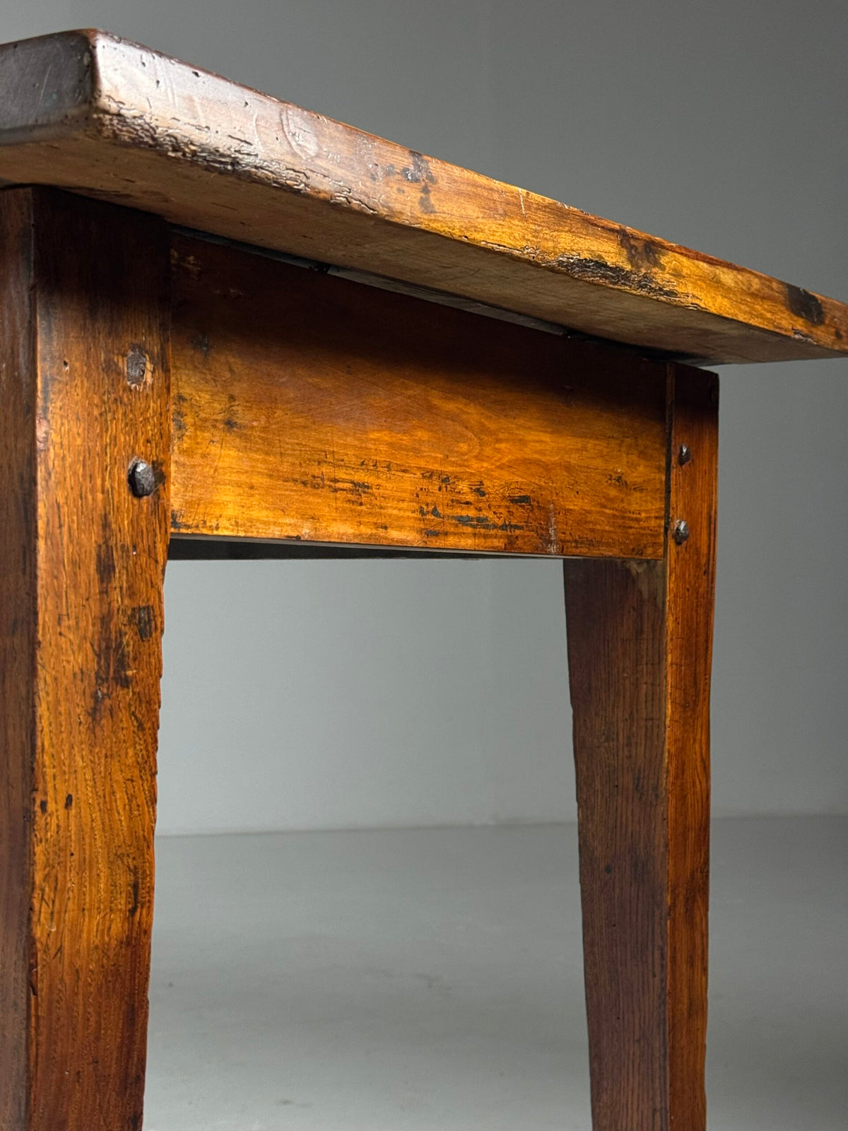 French Farmhouse Dining Table, 292 cm, Fruitwood, Early 19th Century, photo 9