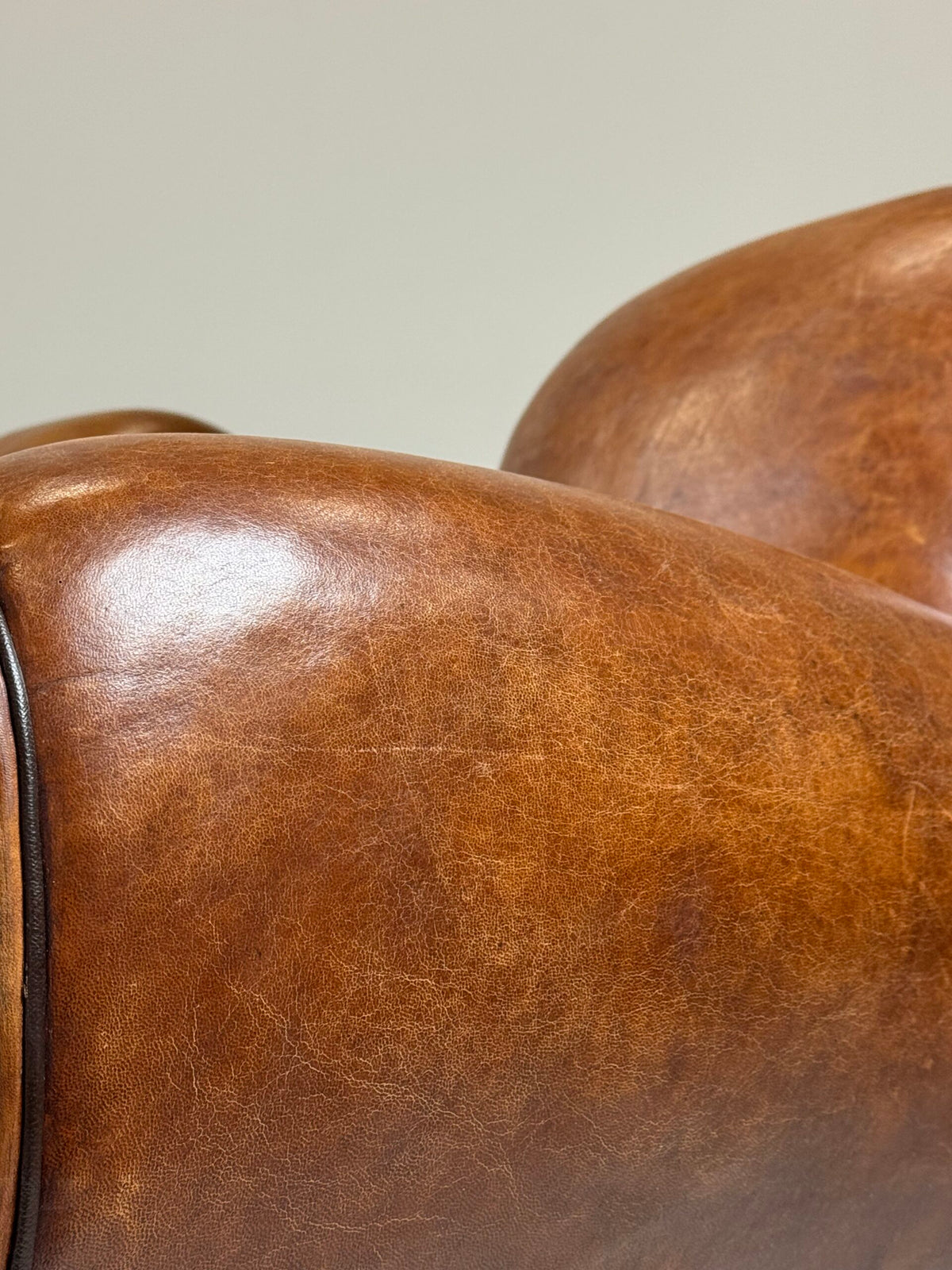 Pair of French Leather Club Chairs, 1930 to 1940, photo 6
