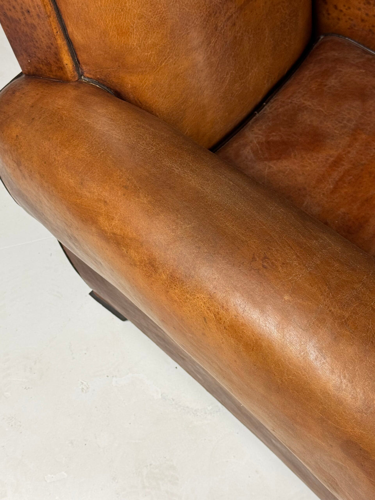 Pair of French Leather Club Chairs, 1930 to 1940, photo 15