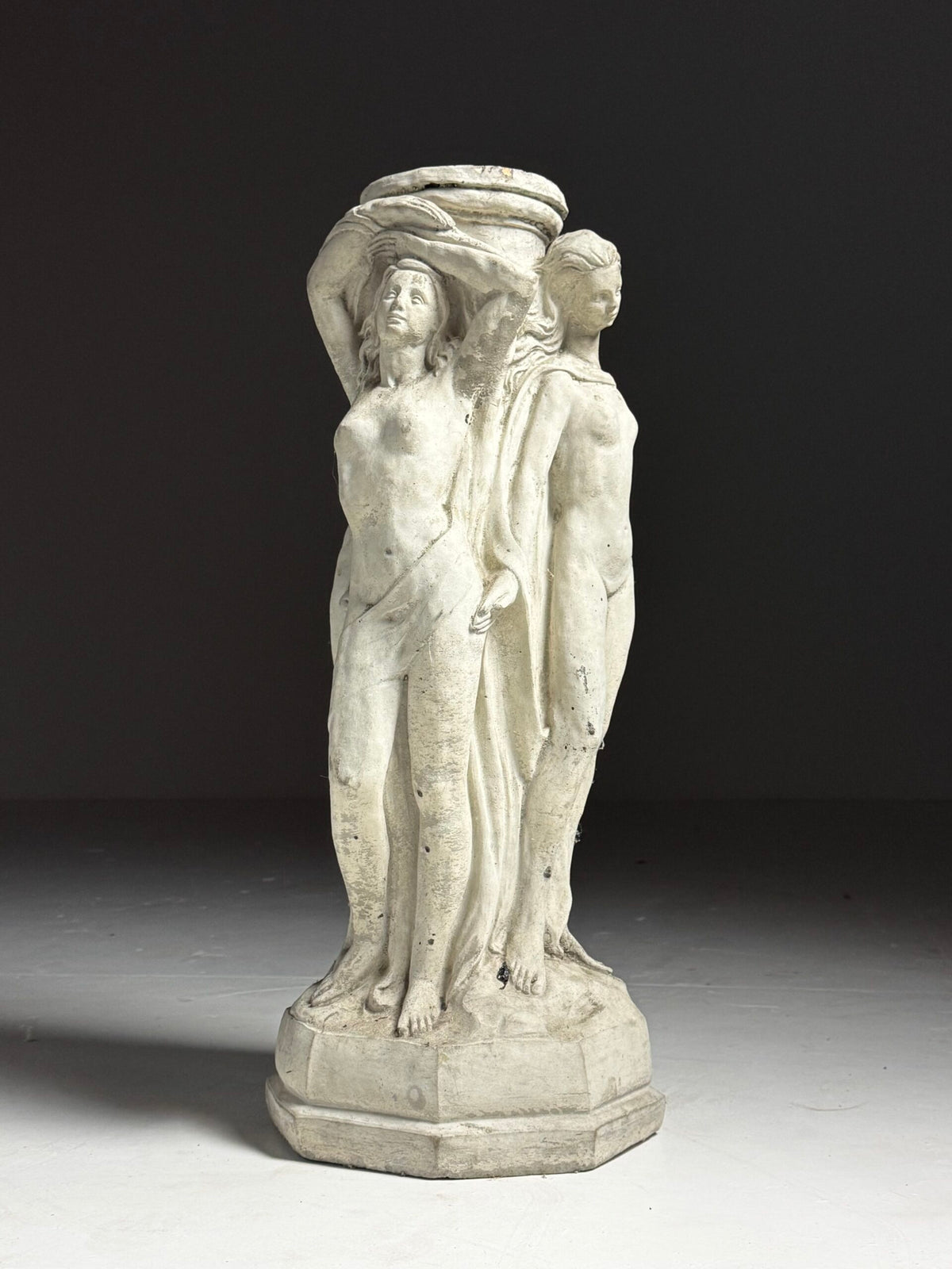 Concrete Garden Statue of The Three Graces, photo 8