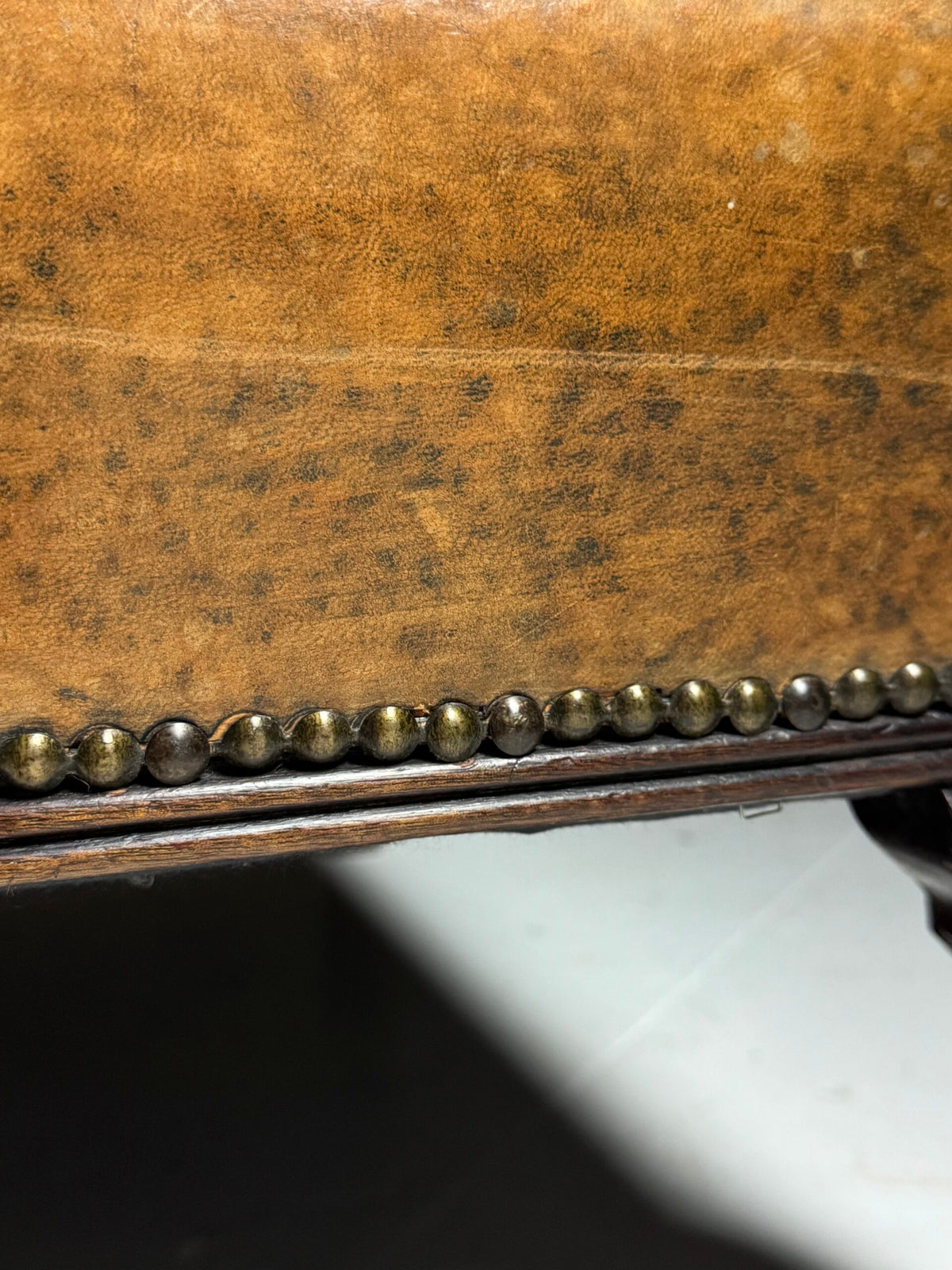 Sheepskin Leather Sofa Bench, Mid to Late 20th Century, photo 11